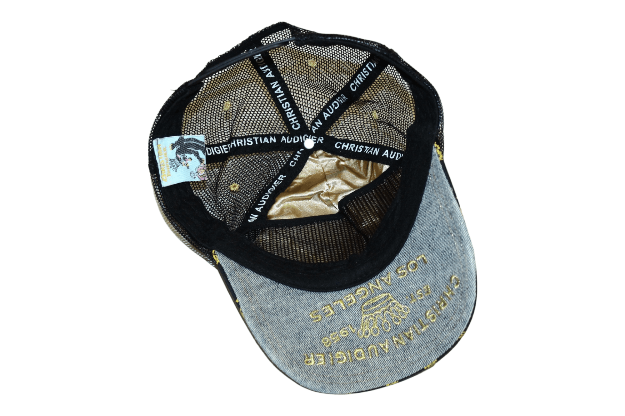 Christian Audigier 💥 Y2K Christian Audigier Tattoo Art Embroid Trucker Hat Size ONE SIZE - 4 Thumbnail