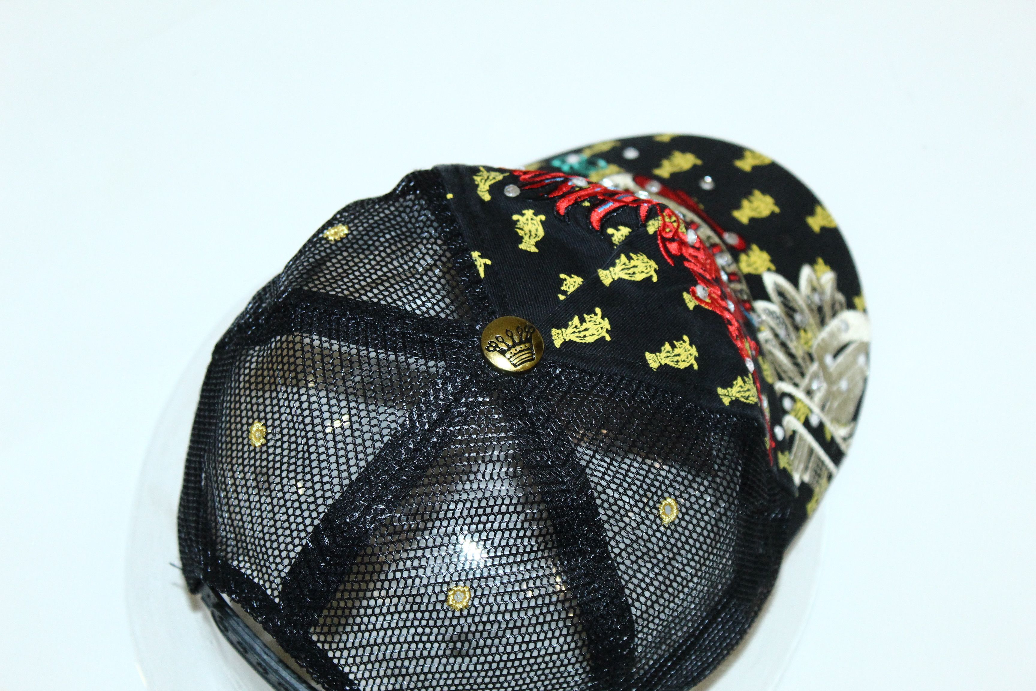 Christian Audigier 💥 Y2K Christian Audigier Tattoo Art Embroid Trucker Hat Size ONE SIZE - 6 Thumbnail