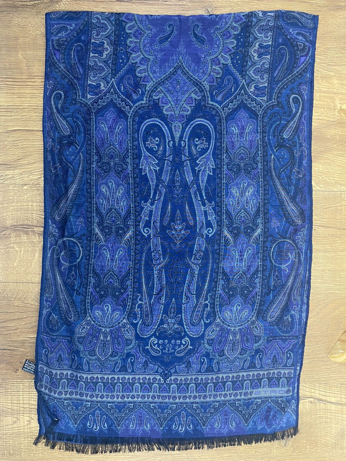 Etro Vintage Etro Scarf Muffler Wool Silk Blend Size ONE SIZE - 4 Thumbnail