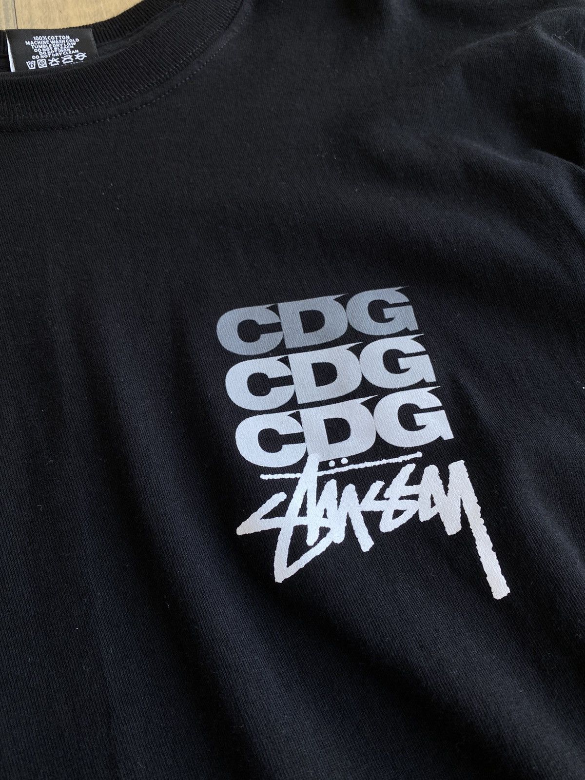 CDG by Comme des Garcons × Stussy Stussy CDG CDG CDG Longsleeve Black Commes Des Garcons Tee Size US L / EU 52-54 / 3 - 3 Thumbnail