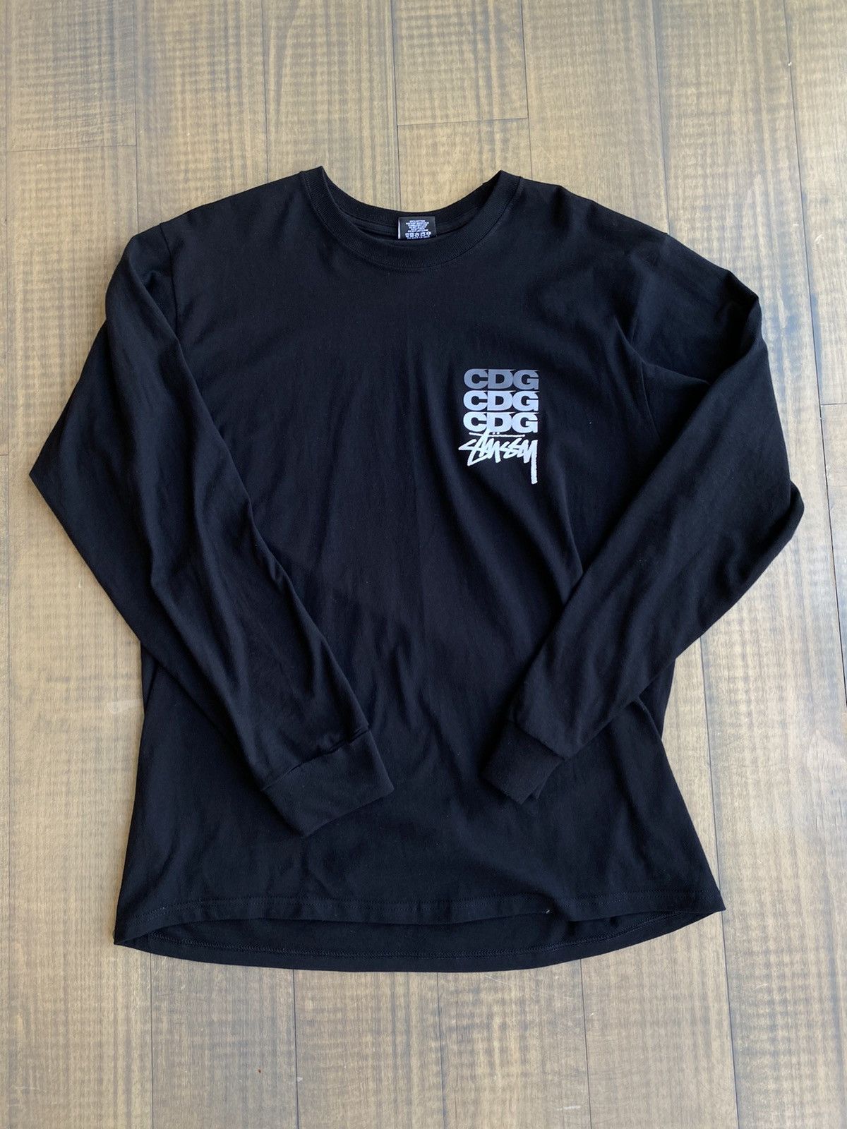 CDG by Comme des Garcons × Stussy Stussy CDG CDG CDG Longsleeve Black Commes Des Garcons Tee Size US L / EU 52-54 / 3 - 1 Thumbnail