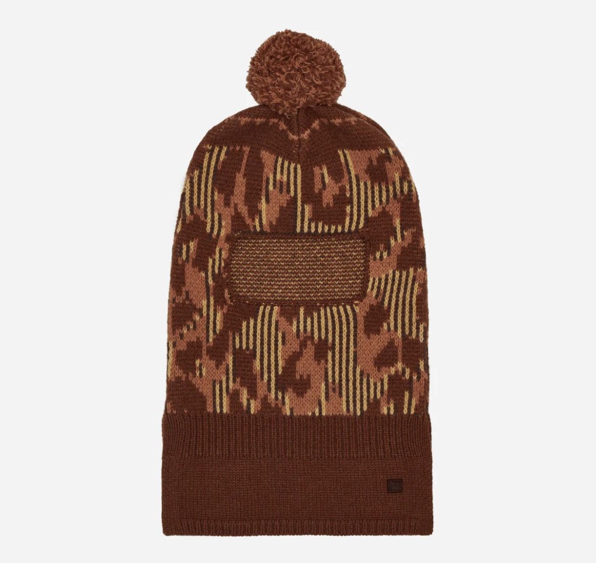 Acne Studios Acne Studios Knit Balaclava Pale Orange / Coffee Brown Size ONE SIZE - 1 Thumbnail