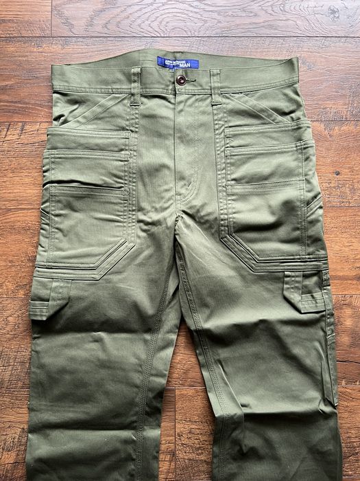 Junya Watanabe Junya watanabe CDG multi pocket carpenter pants olive ...