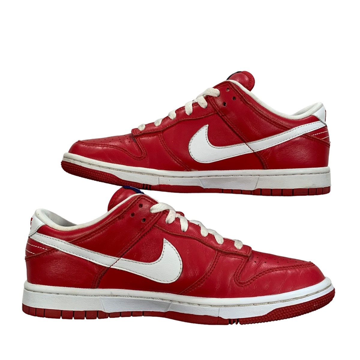 NFL Nike ID Dunk Low NFL Football New York Giants Red Sneakers Size US 8.5 / EU 41-42 - 2 Thumbnail