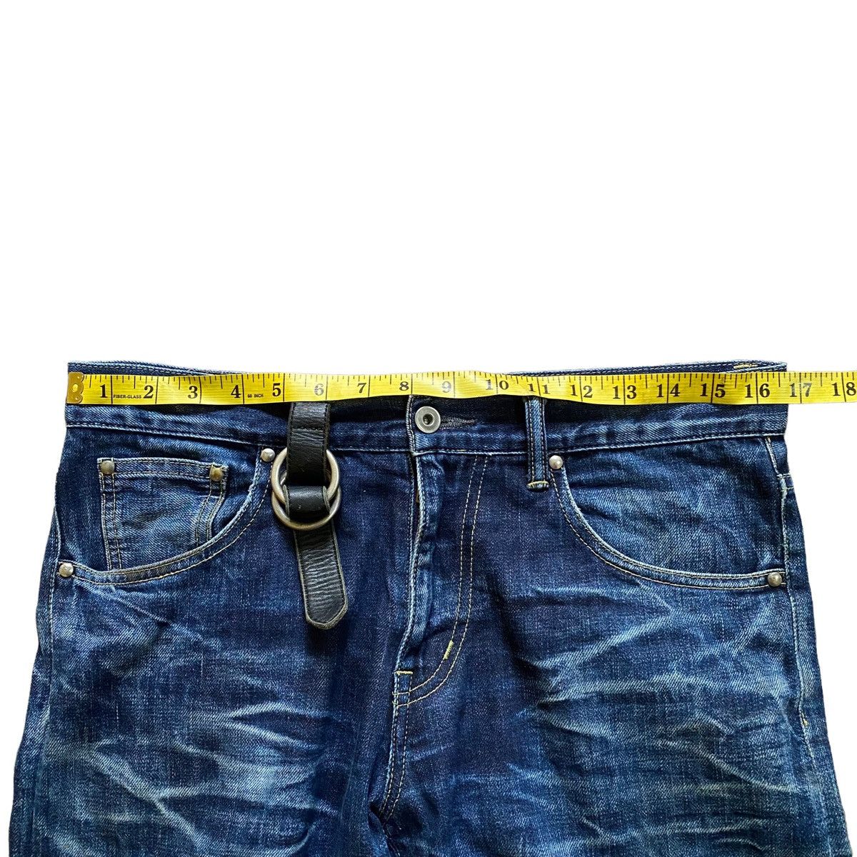Designer × If Six Was Nine × Japanese Brand WILLIAM WALL DISTRESS DESIGN JEANS Size US 33 - 11 Thumbnail