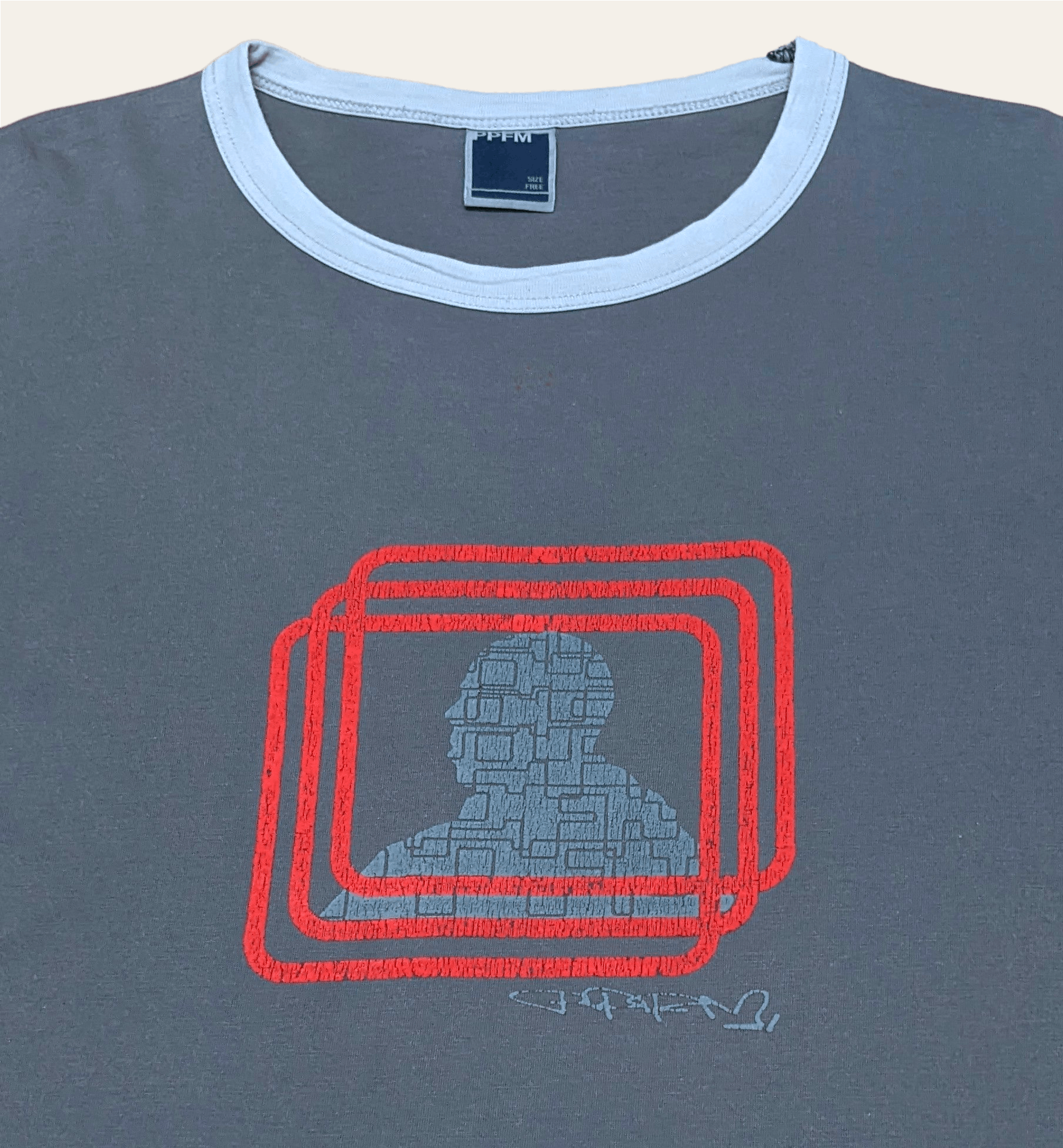 Japanese Brand × PPFM × Vintage Vintage PPFM Digital Man Artwork Signature T shirt Size US M / EU 48-50 / 2 - 1 Thumbnail