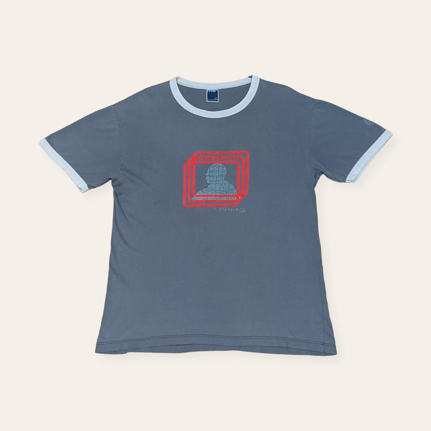 Japanese Brand × PPFM × Vintage Vintage PPFM Digital Man Artwork Signature T shirt Size US M / EU 48-50 / 2 - 2 Thumbnail