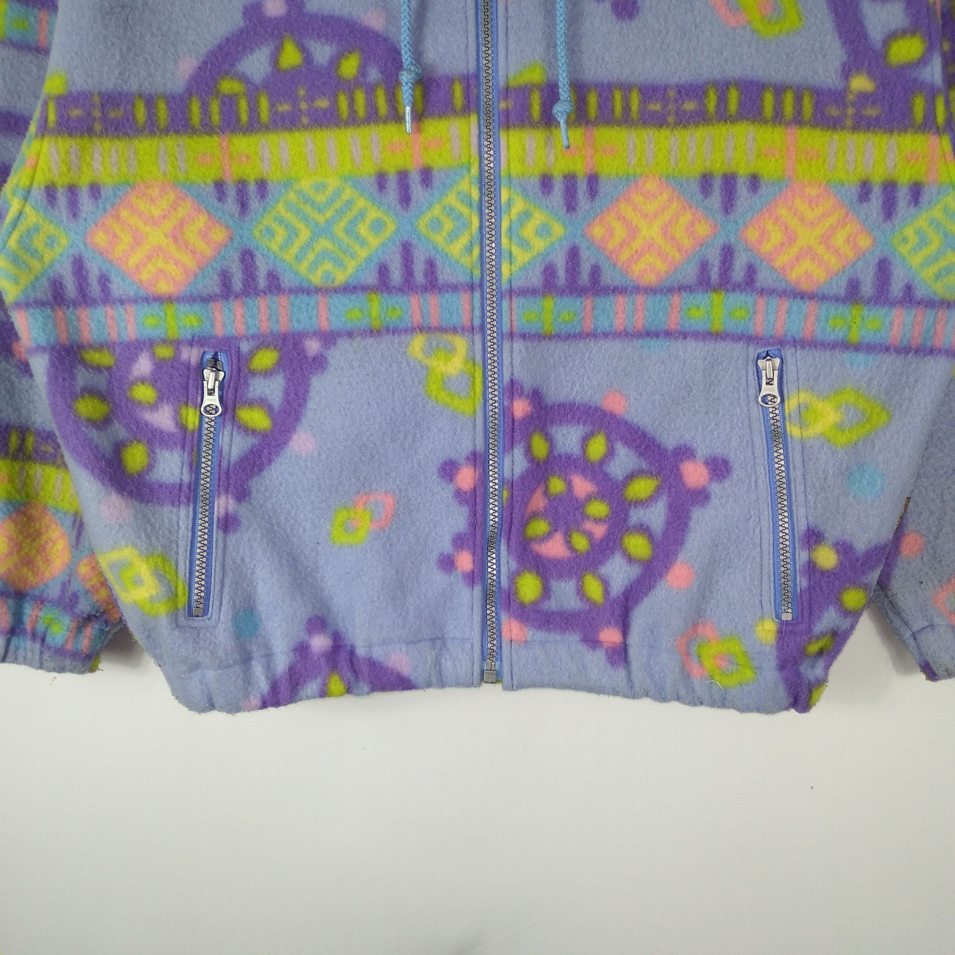 Ellesse × Vintage Vintage Ellese Estivo Native Hoodie Zipper Fleece Jacket Size US M / EU 48-50 / 2 - 3 Thumbnail