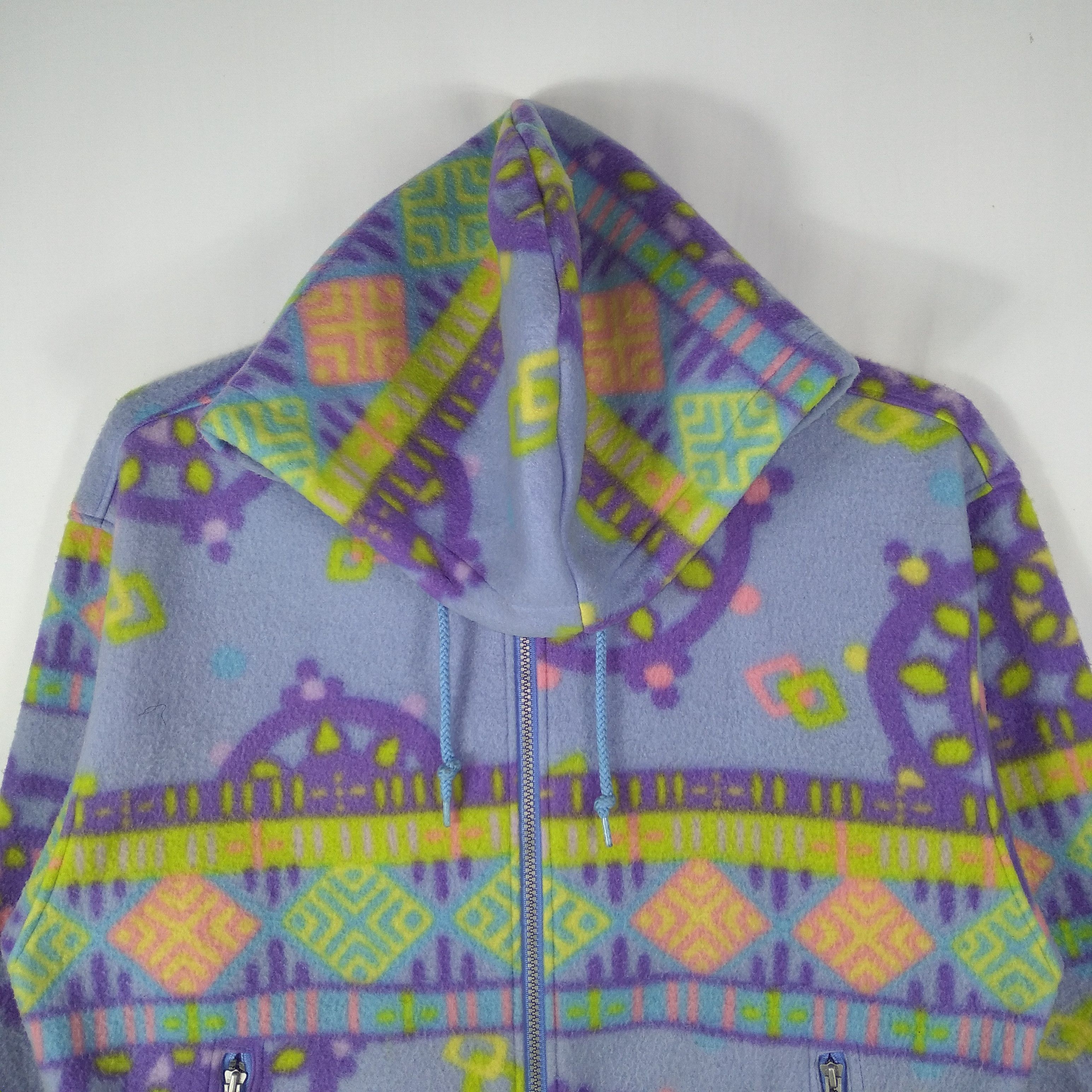 Ellesse × Vintage Vintage Ellese Estivo Native Hoodie Zipper Fleece Jacket Size US M / EU 48-50 / 2 - 2 Thumbnail