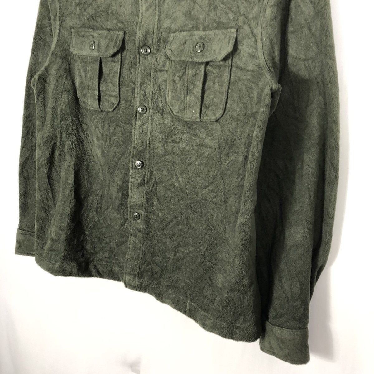 Japanese Brand × Uniqlo Rare Uniqlo Military Colour Double Pocket Fleece Jacket Size US M / EU 48-50 / 2 - 6 Thumbnail