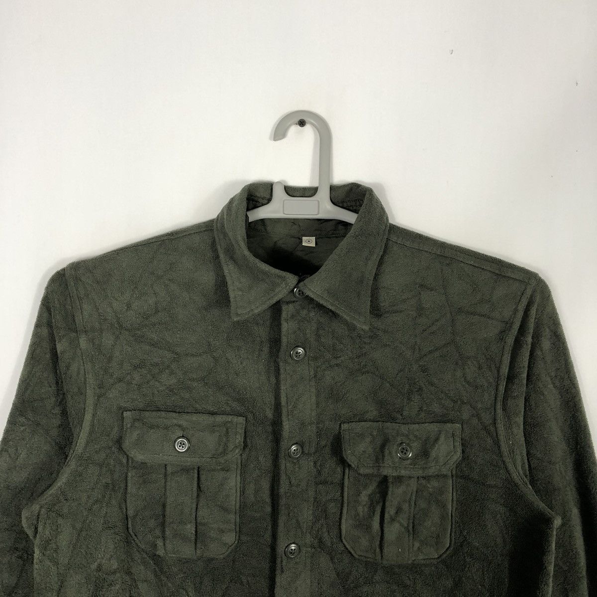Japanese Brand × Uniqlo Rare Uniqlo Military Colour Double Pocket Fleece Jacket Size US M / EU 48-50 / 2 - 2 Thumbnail