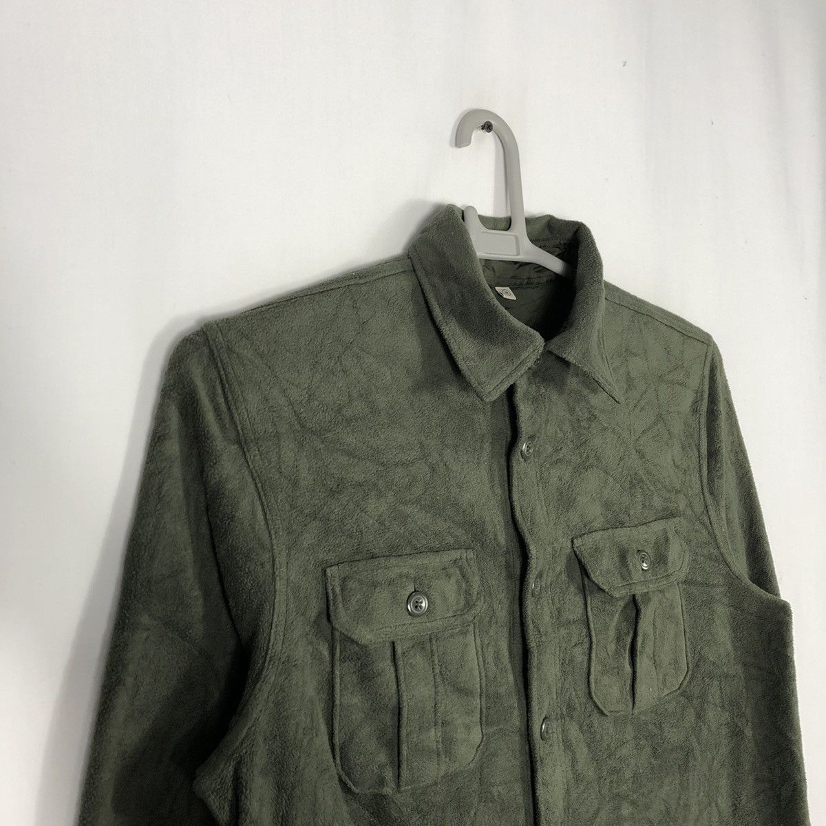 Japanese Brand × Uniqlo Rare Uniqlo Military Colour Double Pocket Fleece Jacket Size US M / EU 48-50 / 2 - 7 Thumbnail