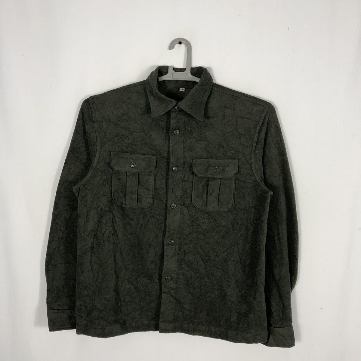 Japanese Brand × Uniqlo Rare Uniqlo Military Colour Double Pocket Fleece Jacket Size US M / EU 48-50 / 2 - 1 Thumbnail