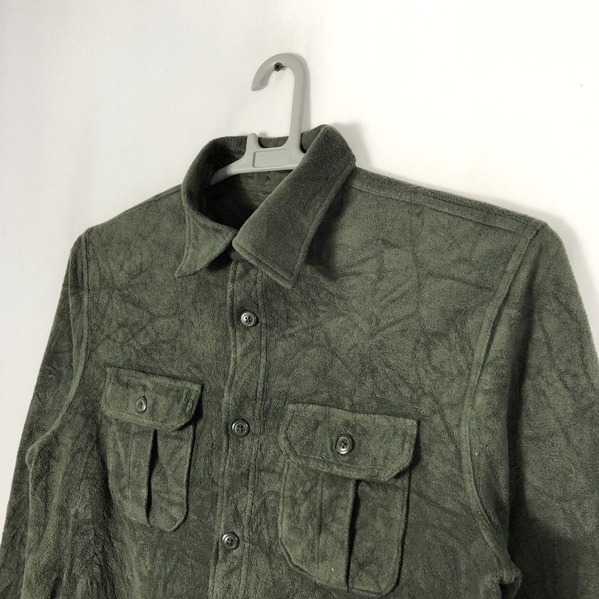 Japanese Brand × Uniqlo Rare Uniqlo Military Colour Double Pocket Fleece Jacket Size US M / EU 48-50 / 2 - 5 Thumbnail