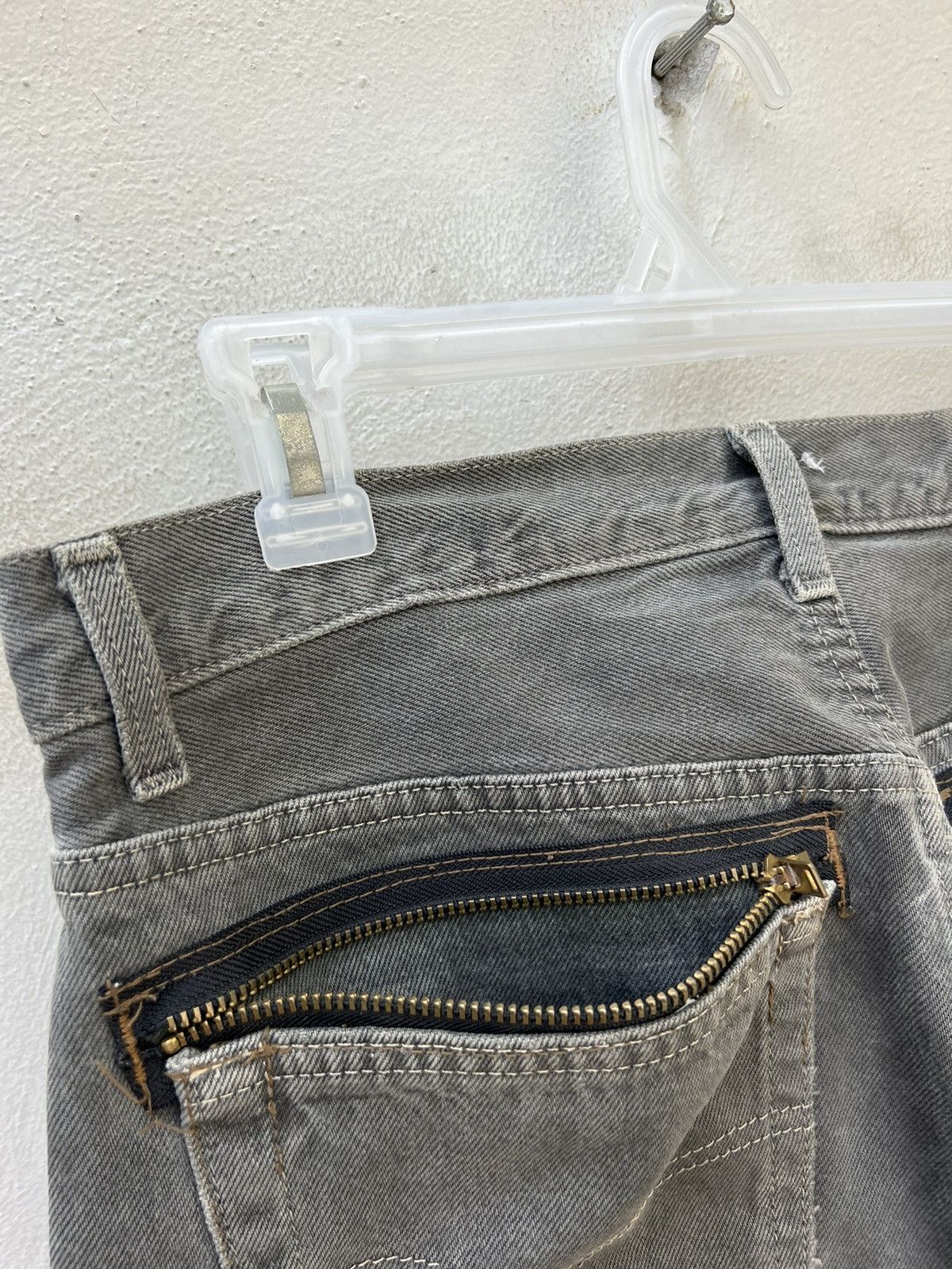 Levi's Vintage 90s Levi’s 501 Sun Fade Black Denim Re-Work Jeans Size US 32 / EU 48 - 11 Thumbnail