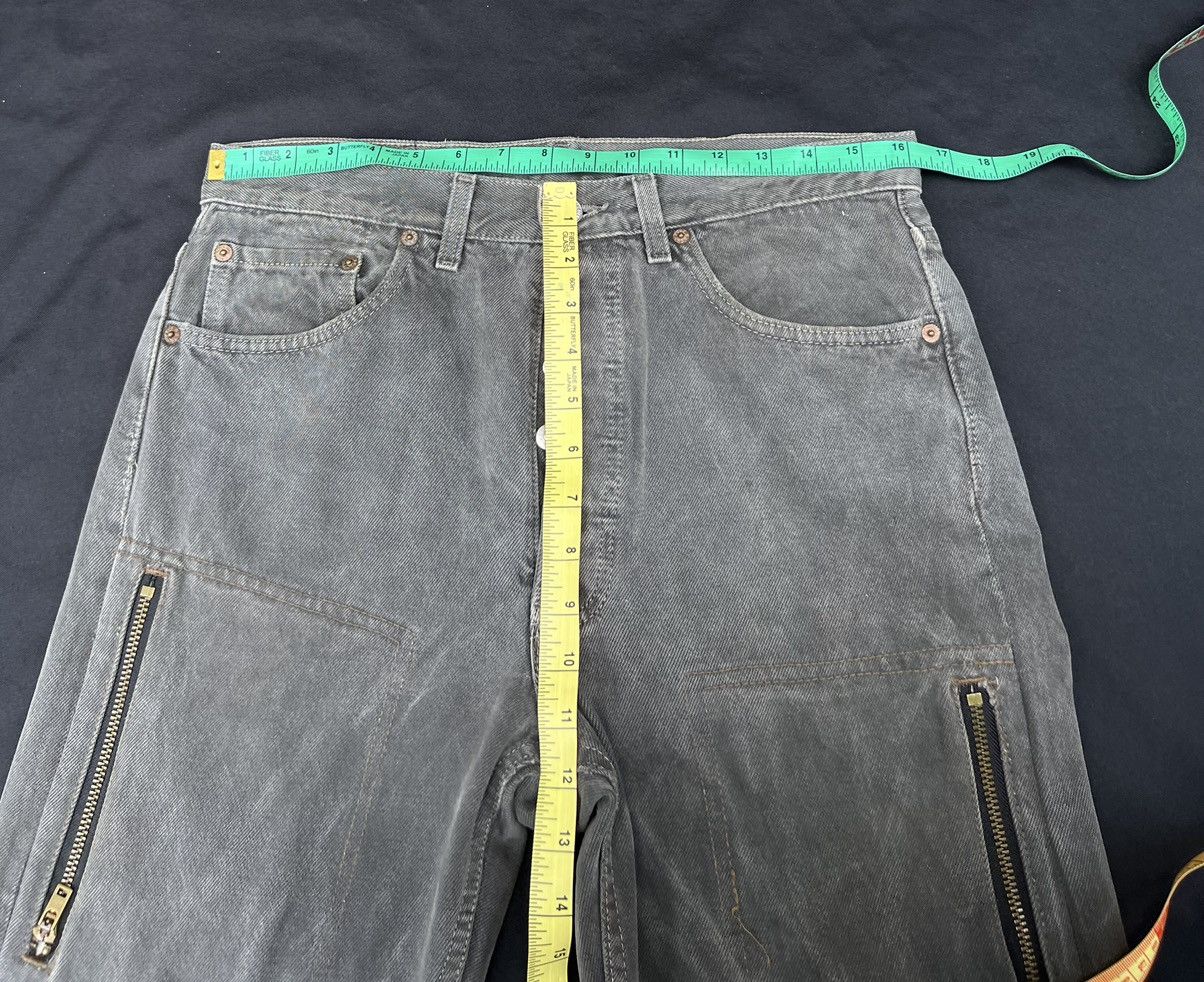 Levi's Vintage 90s Levi’s 501 Sun Fade Black Denim Re-Work Jeans Size US 32 / EU 48 - 21 Thumbnail
