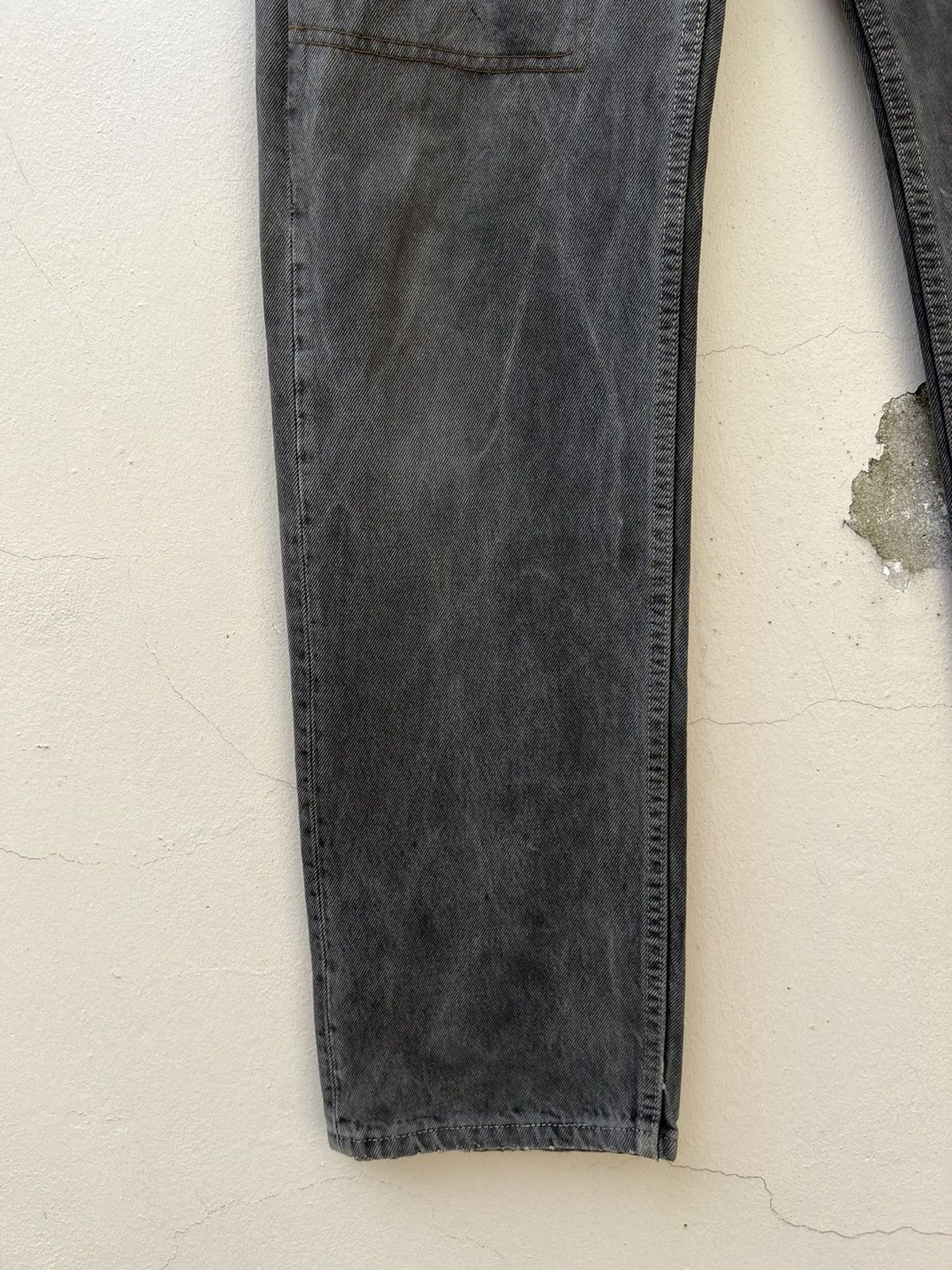 Levi's Vintage 90s Levi’s 501 Sun Fade Black Denim Re-Work Jeans Size US 32 / EU 48 - 5 Thumbnail