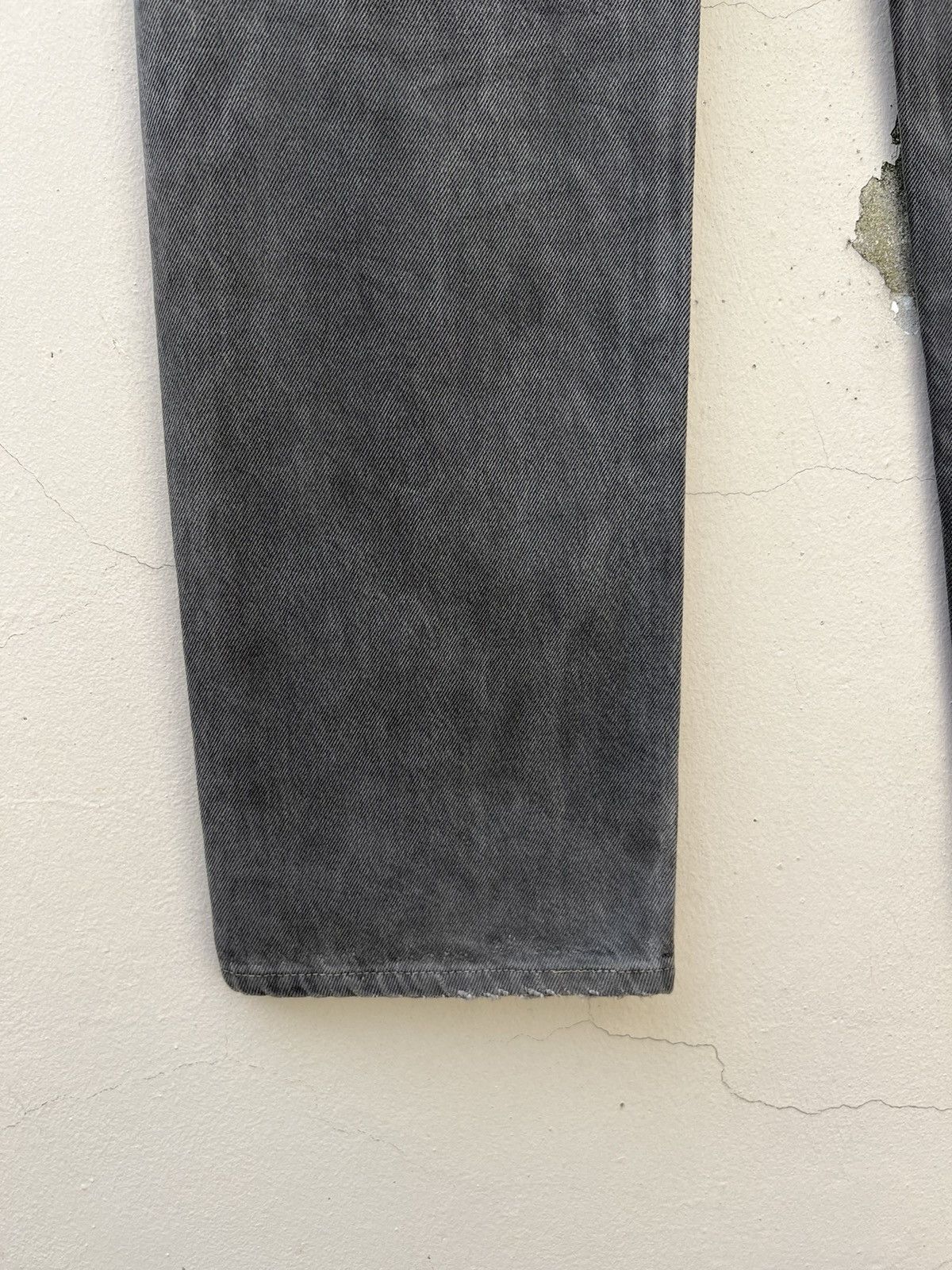 Levi's Vintage 90s Levi’s 501 Sun Fade Black Denim Re-Work Jeans Size US 32 / EU 48 - 13 Thumbnail