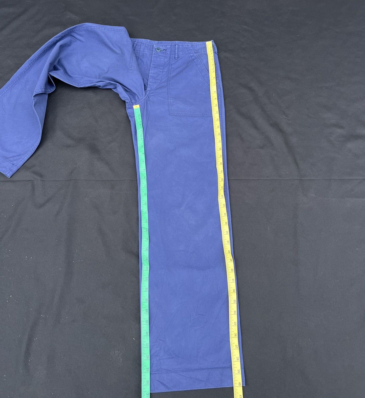 Danton Danton French Indigo Fatigue Work Trouser Pant Size US 30 / EU 46 - 20 Thumbnail