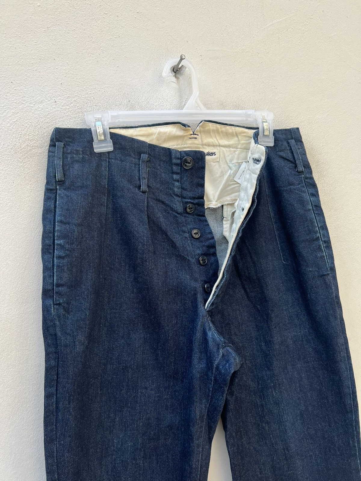 Japanese Brand Tutaee 15Jyugo Bottom Makers Japan Cropped Denim Chinos Pant Size US 31 - 9 Thumbnail