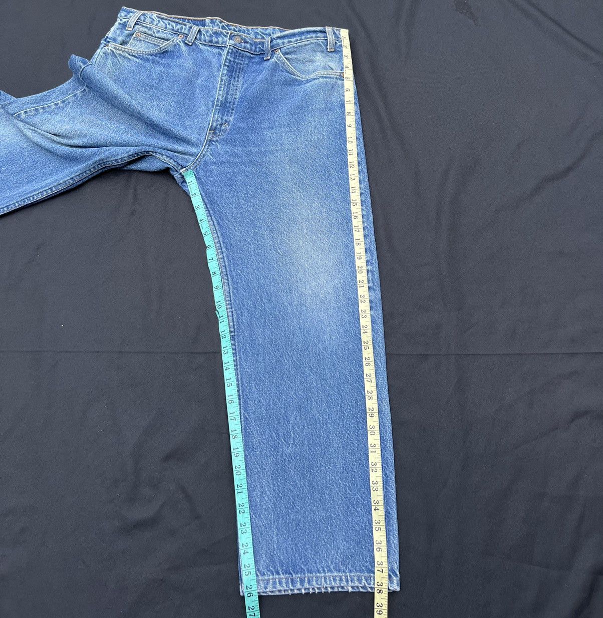 Levi's Vintage 90s Levi’s 505 Orange Tab Sun Fade Denim Jeans Size US 37 - 4 Thumbnail