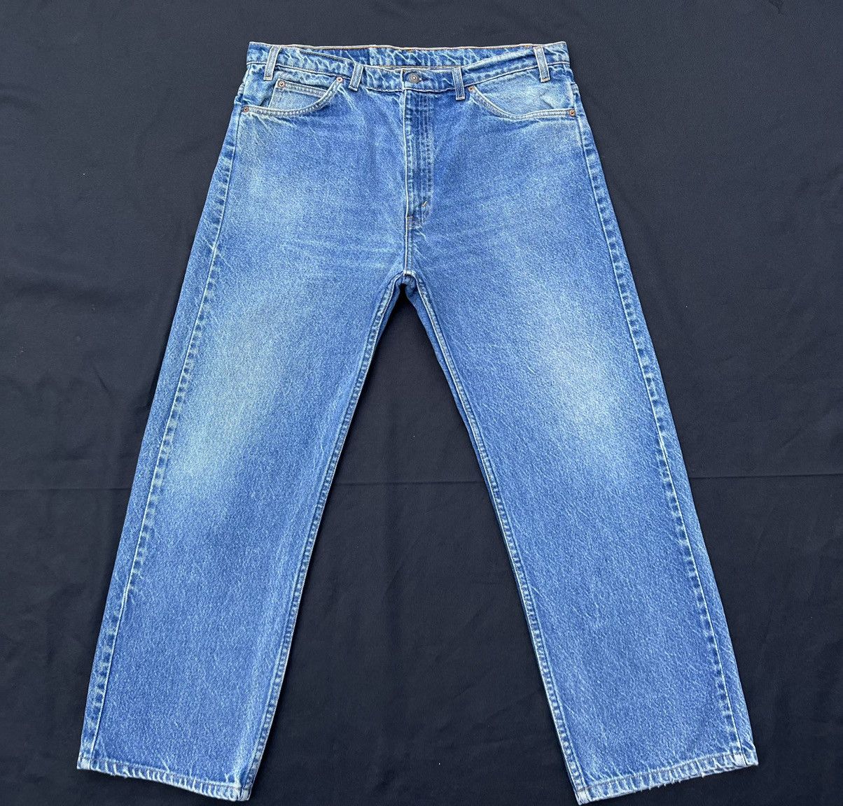Levi's Vintage 90s Levi’s 505 Orange Tab Sun Fade Denim Jeans Size US 37 - 1 Thumbnail