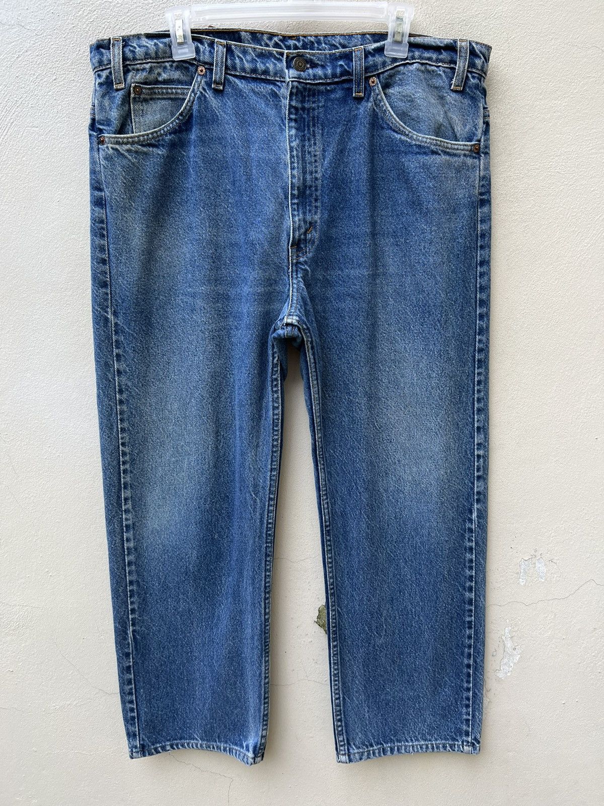 Levi's Vintage 90s Levi’s 505 Orange Tab Sun Fade Denim Jeans Size US 37 - 6 Thumbnail