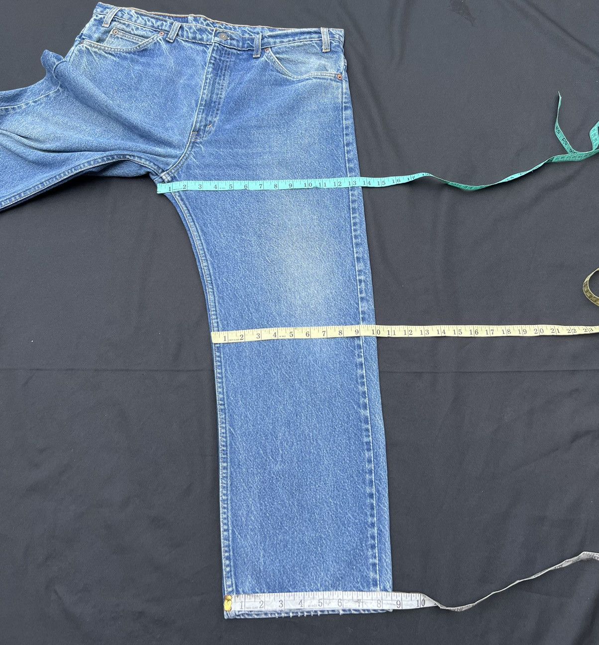 Levi's Vintage 90s Levi’s 505 Orange Tab Sun Fade Denim Jeans Size US 37 - 3 Thumbnail