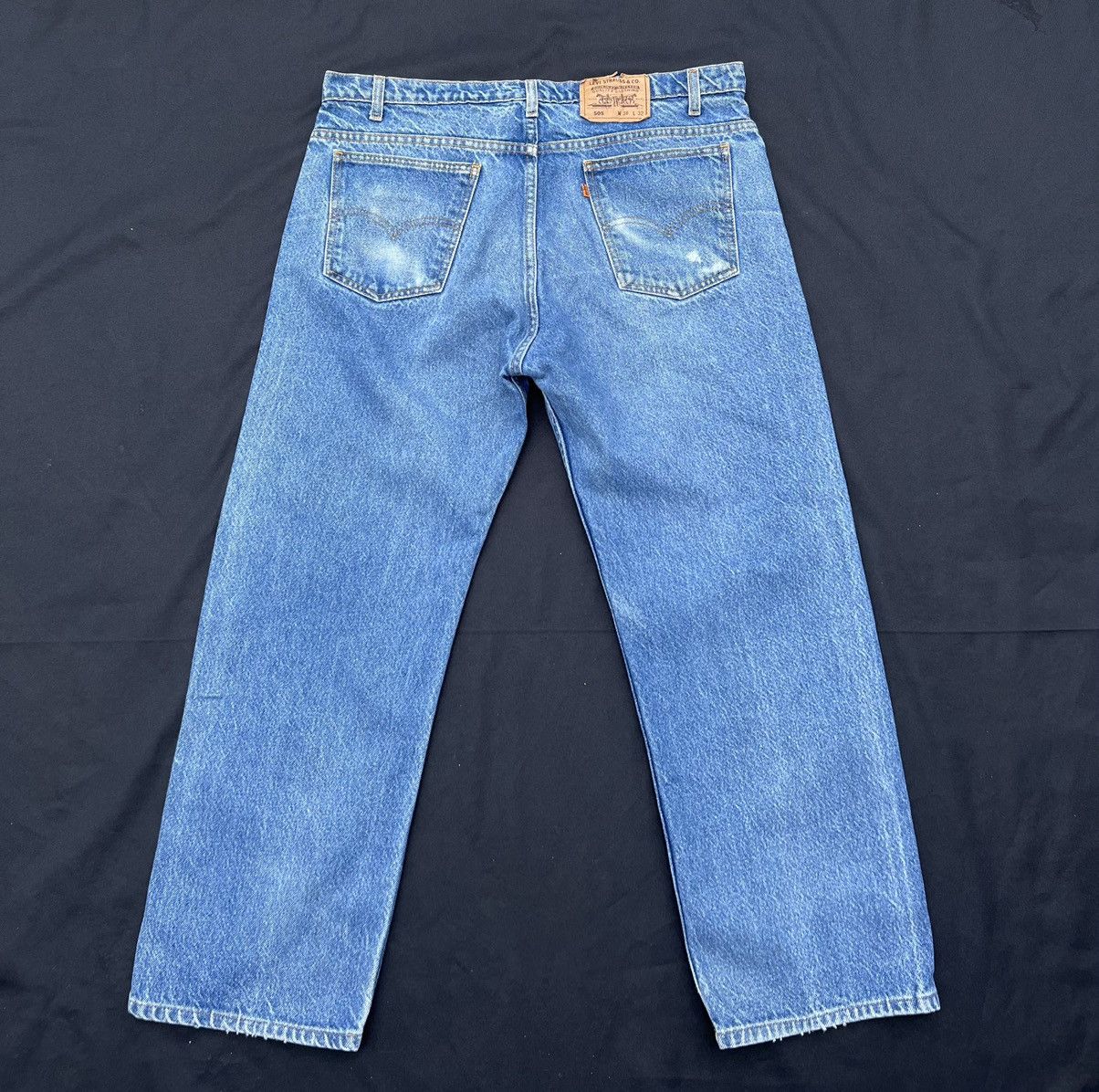 Levi's Vintage 90s Levi’s 505 Orange Tab Sun Fade Denim Jeans Size US 37 - 5 Thumbnail