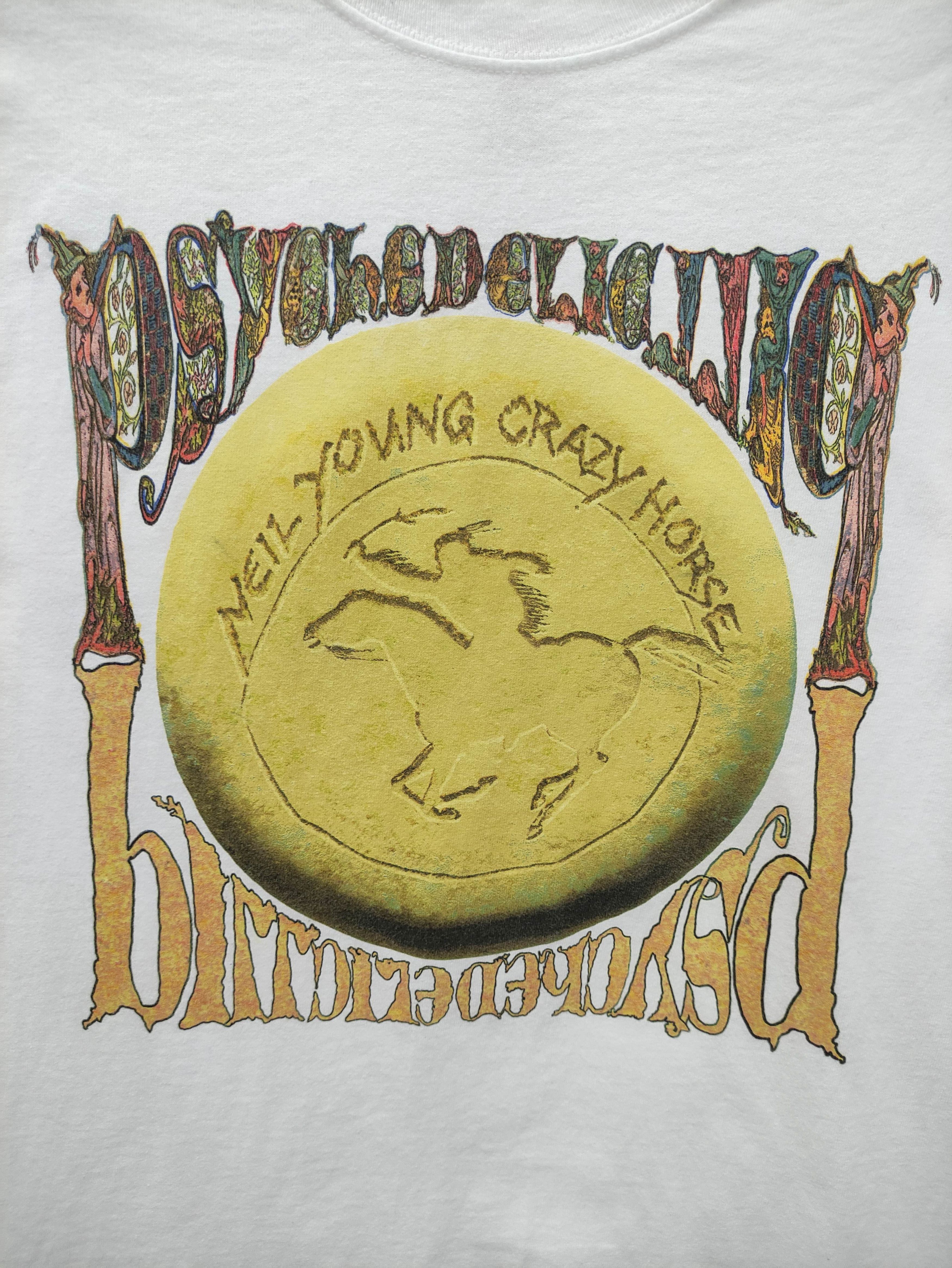 Band Tees VINTAGE NEIL YOUNG CRAZY HORSE PSYCHEDELIC PILL PROMO TEE Size US S / EU 44-46 / 1 - 3 Thumbnail