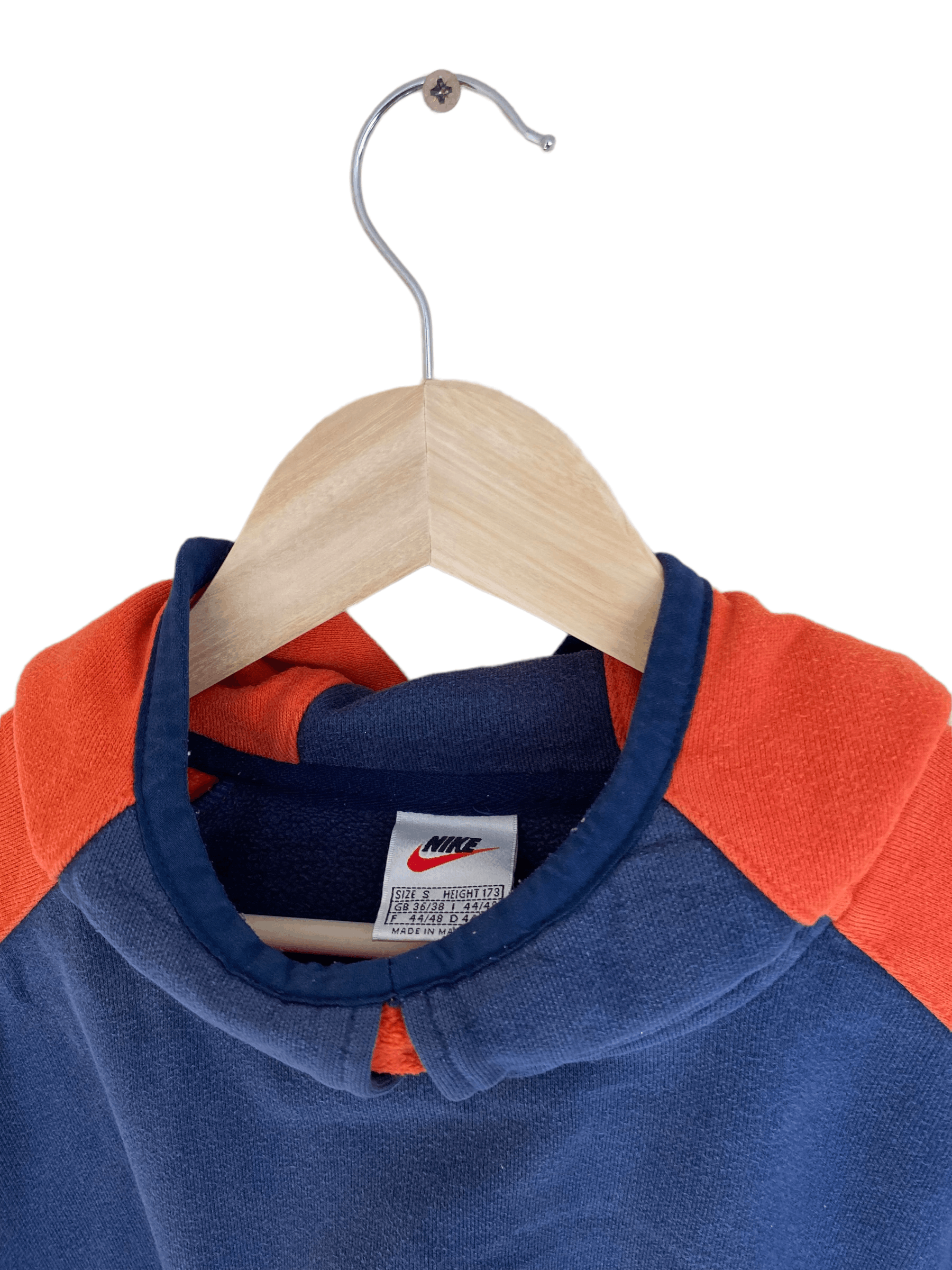 Nike × Vintage 90s' Nike vintage basketball center swoosh hoodie, size s Size US S / EU 44-46 / 1 - 2 Thumbnail