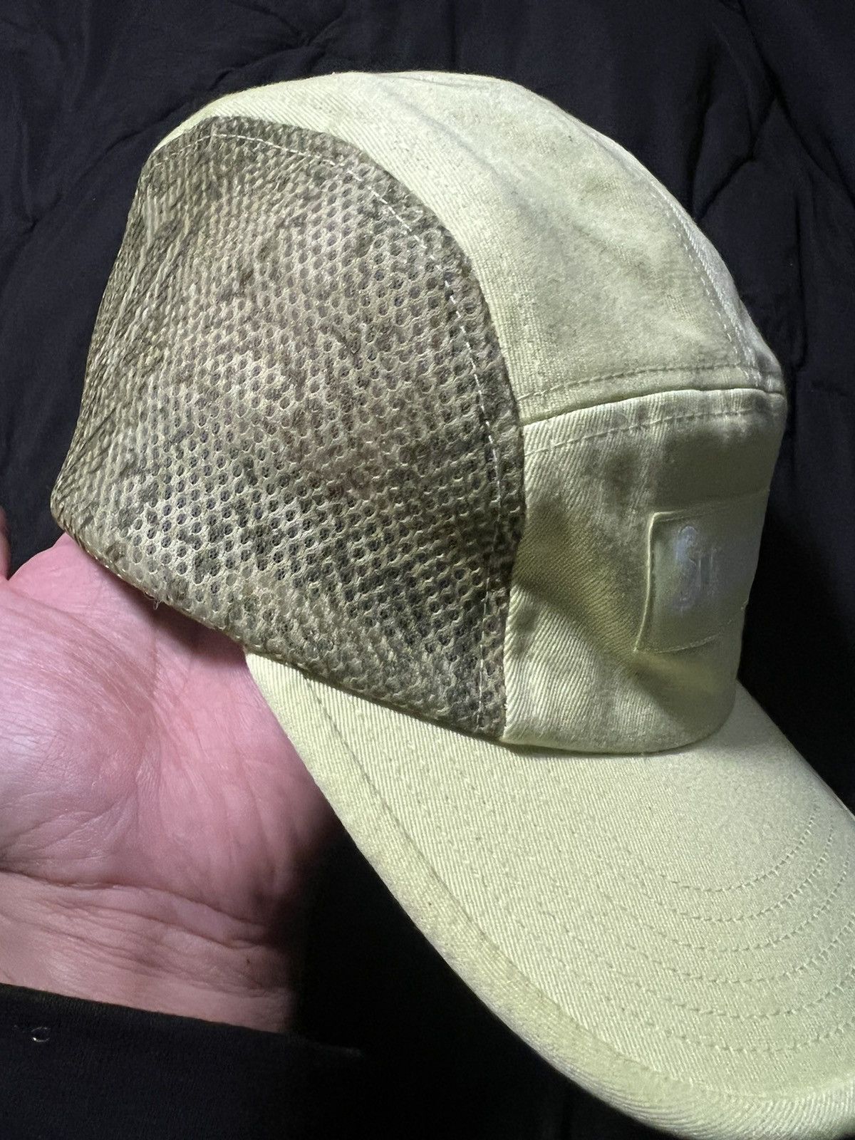 Supreme Supreme Snakeskin Mesh Camp Cap Pale Green 2020 Size ONE SIZE - 2 Thumbnail