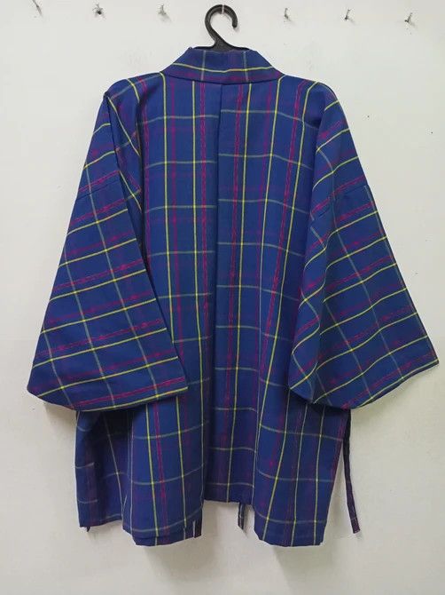 Japanese Brand × Vintage Vintage Japanese Kimono Checkered Size US XL / EU 56 / 4 - 2 Thumbnail