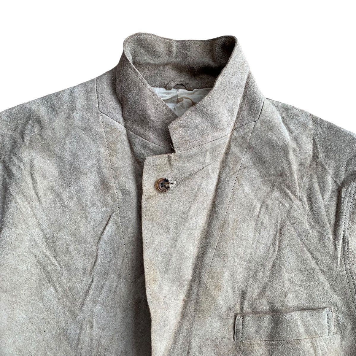 Vintage comme des garcons homme cow hide blazer