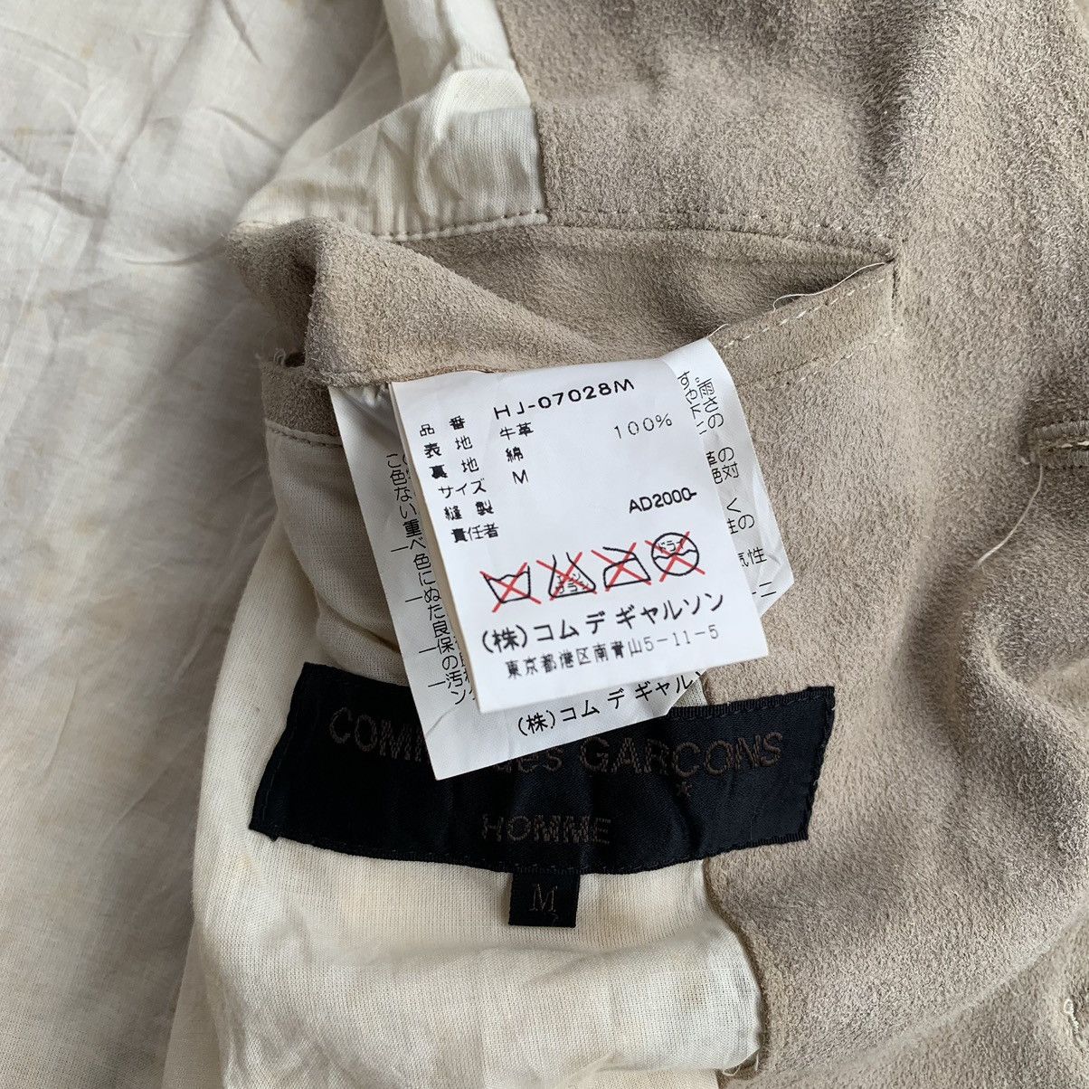 Vintage comme des garcons homme cow hide blazer