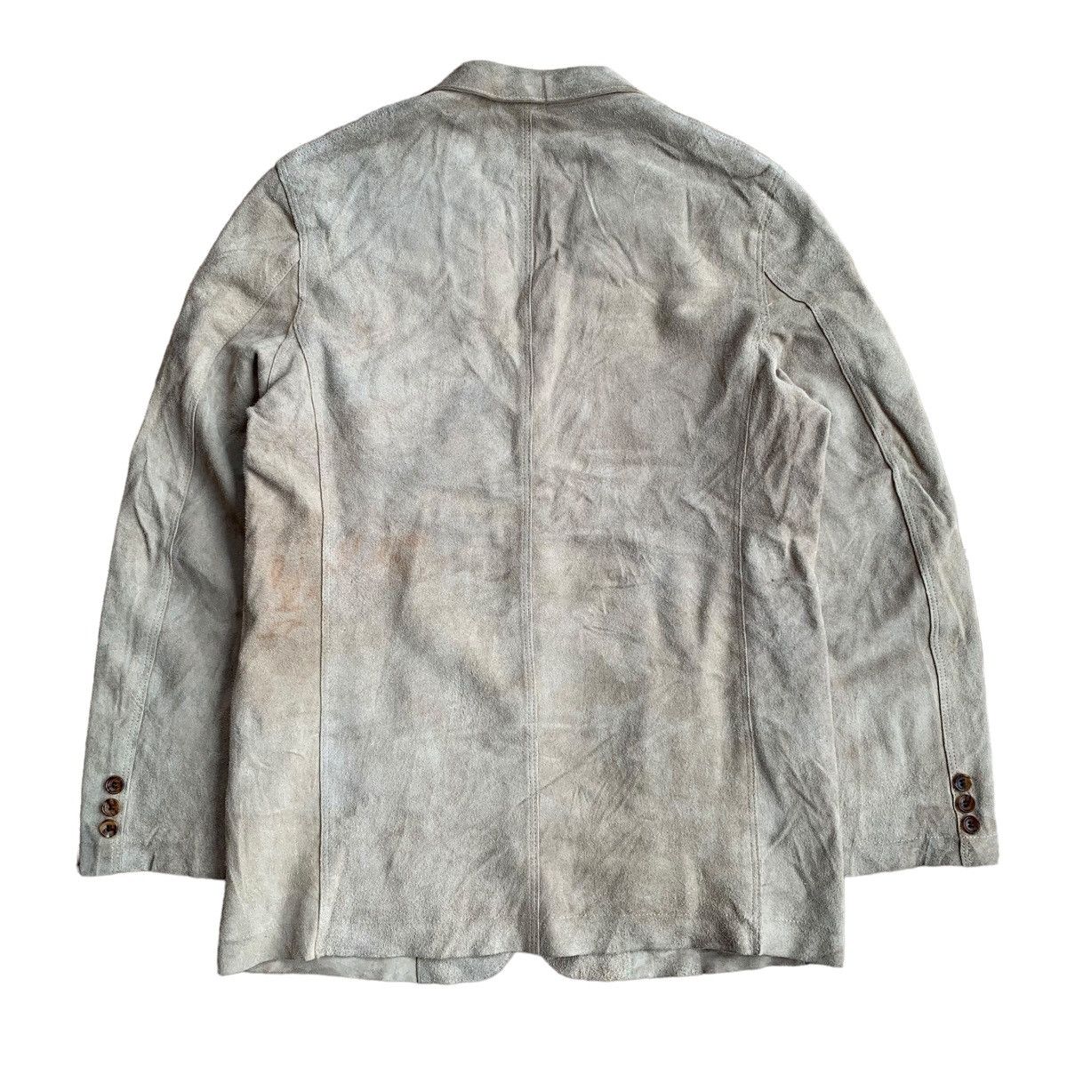 Vintage comme des garcons homme cow hide blazer