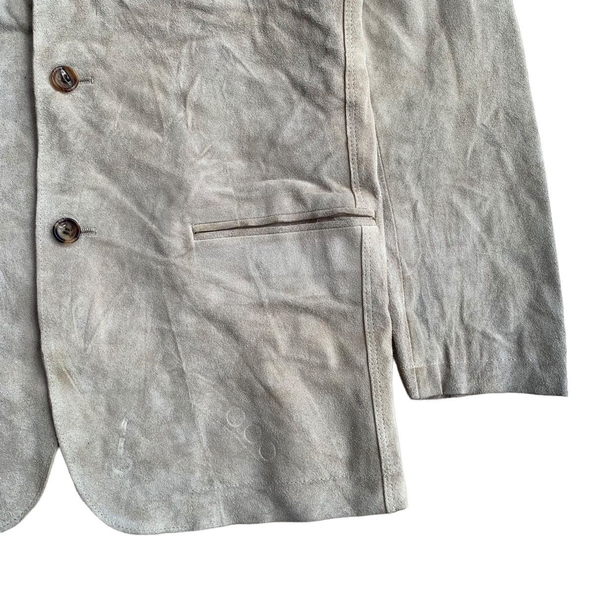 Vintage comme des garcons homme cow hide blazer