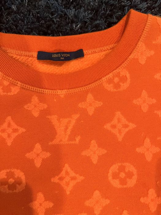 Lv sweatshirt hot sale orange