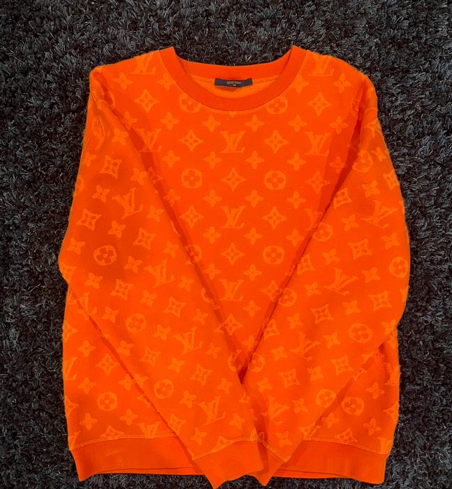 Louis Vuitton Monogram Bandana Windbreaker Orange. Size 46
