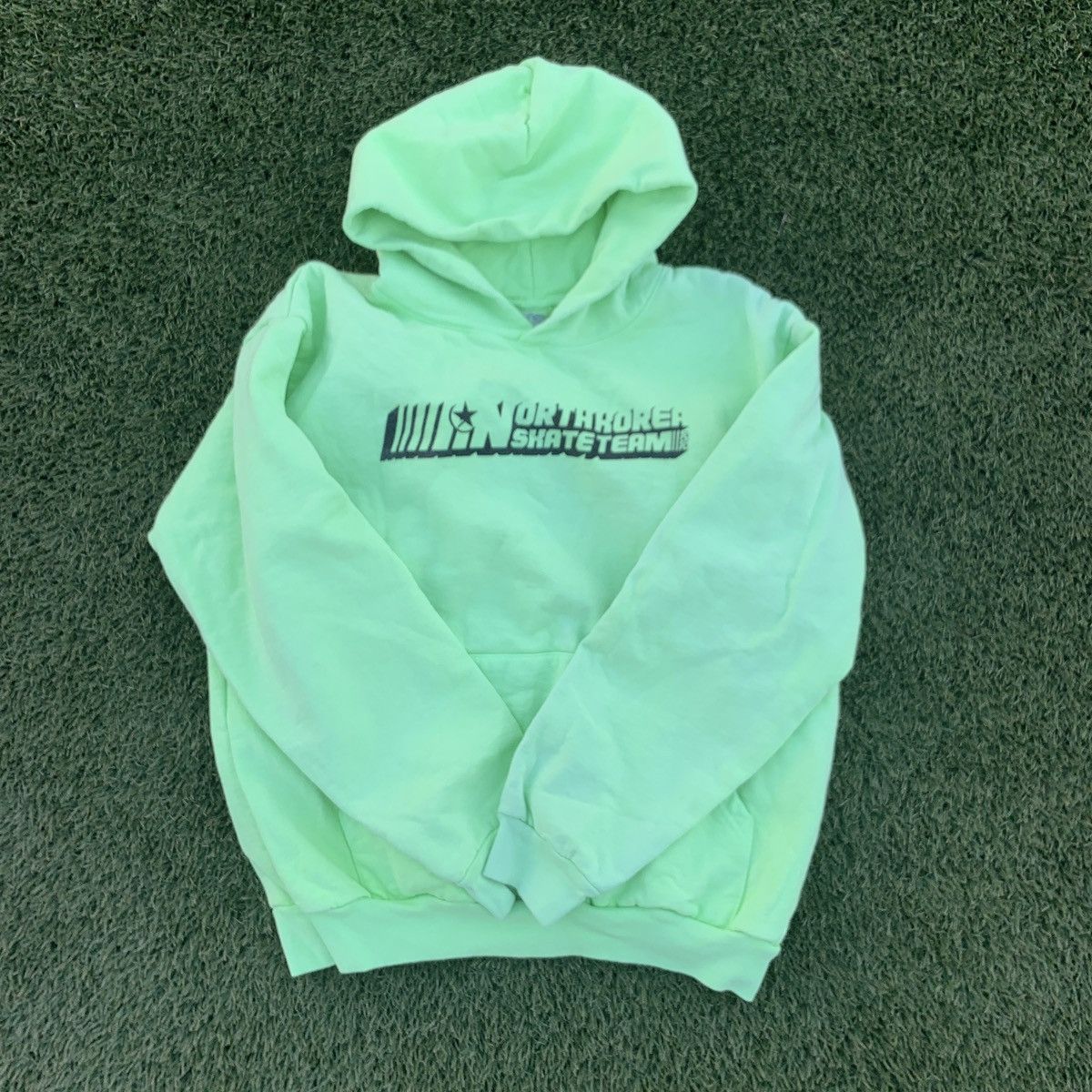 North Korea Skate Team Neon Green Hoodie