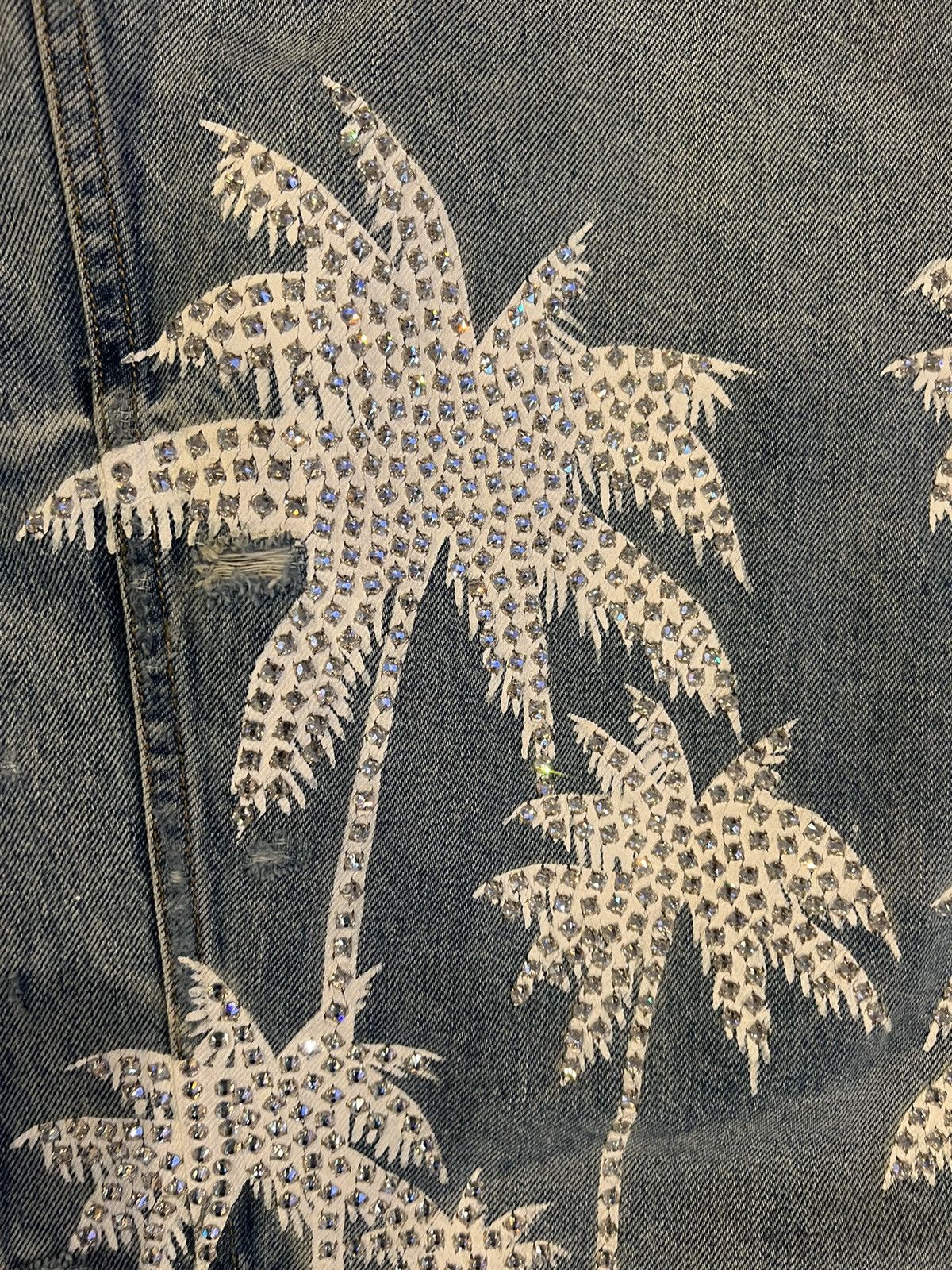 Amiri Amiri Crystal Denim Jacket Size US M / EU 48-50 / 2 - 5 Thumbnail