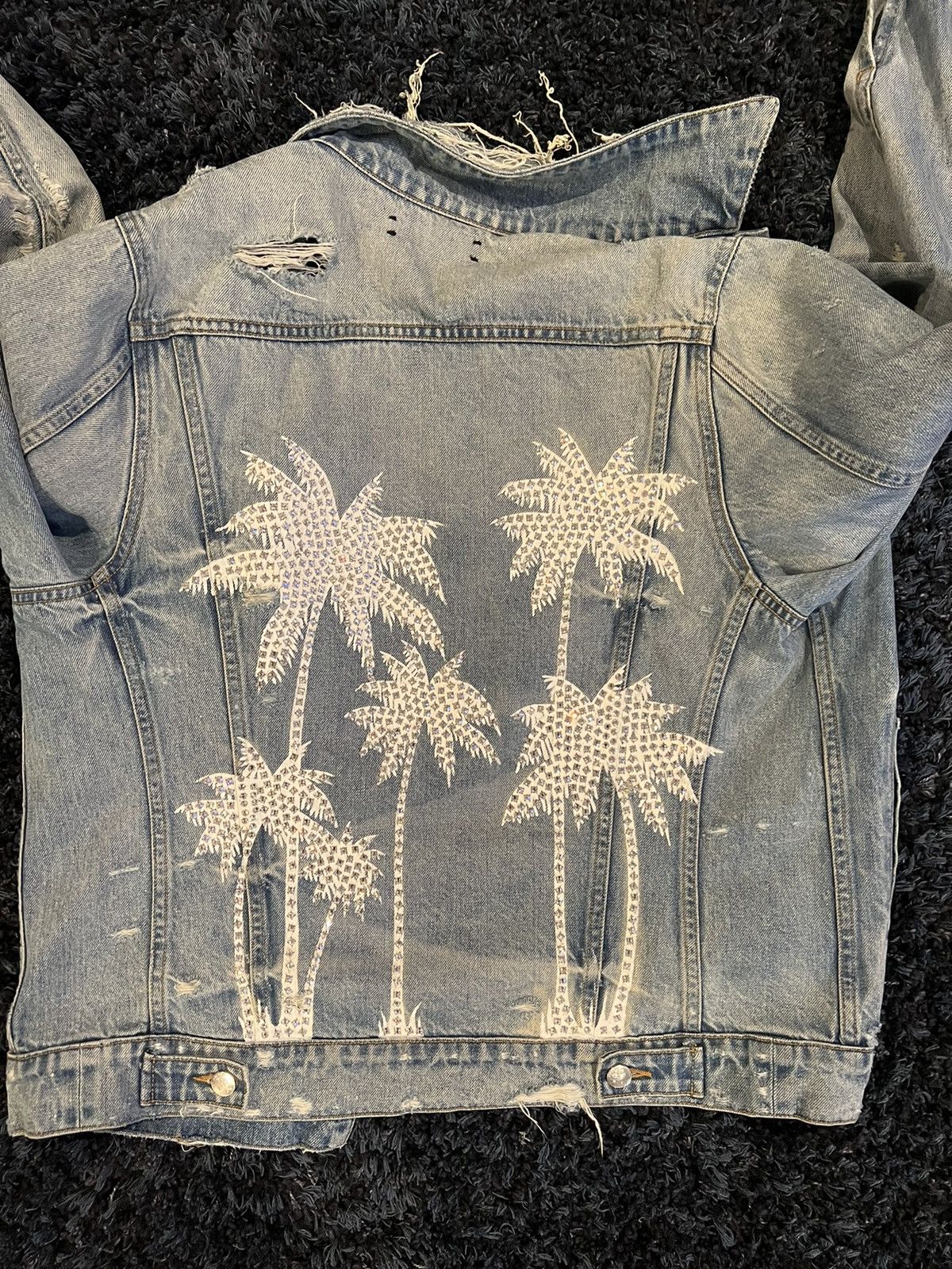 Amiri Amiri Crystal Denim Jacket Size US M / EU 48-50 / 2 - 2 Thumbnail