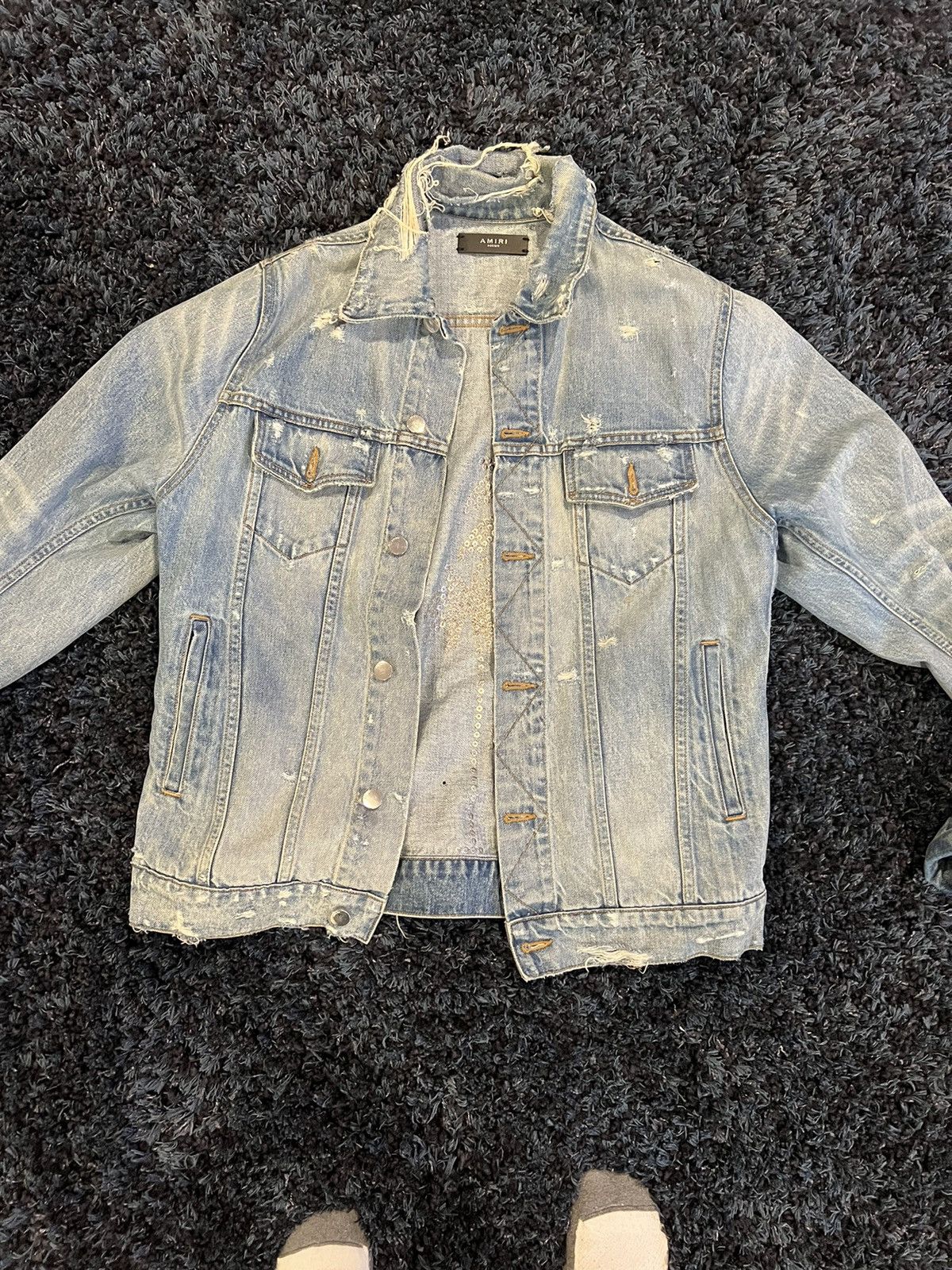 Amiri Amiri Crystal Denim Jacket Size US M / EU 48-50 / 2 - 1 Thumbnail