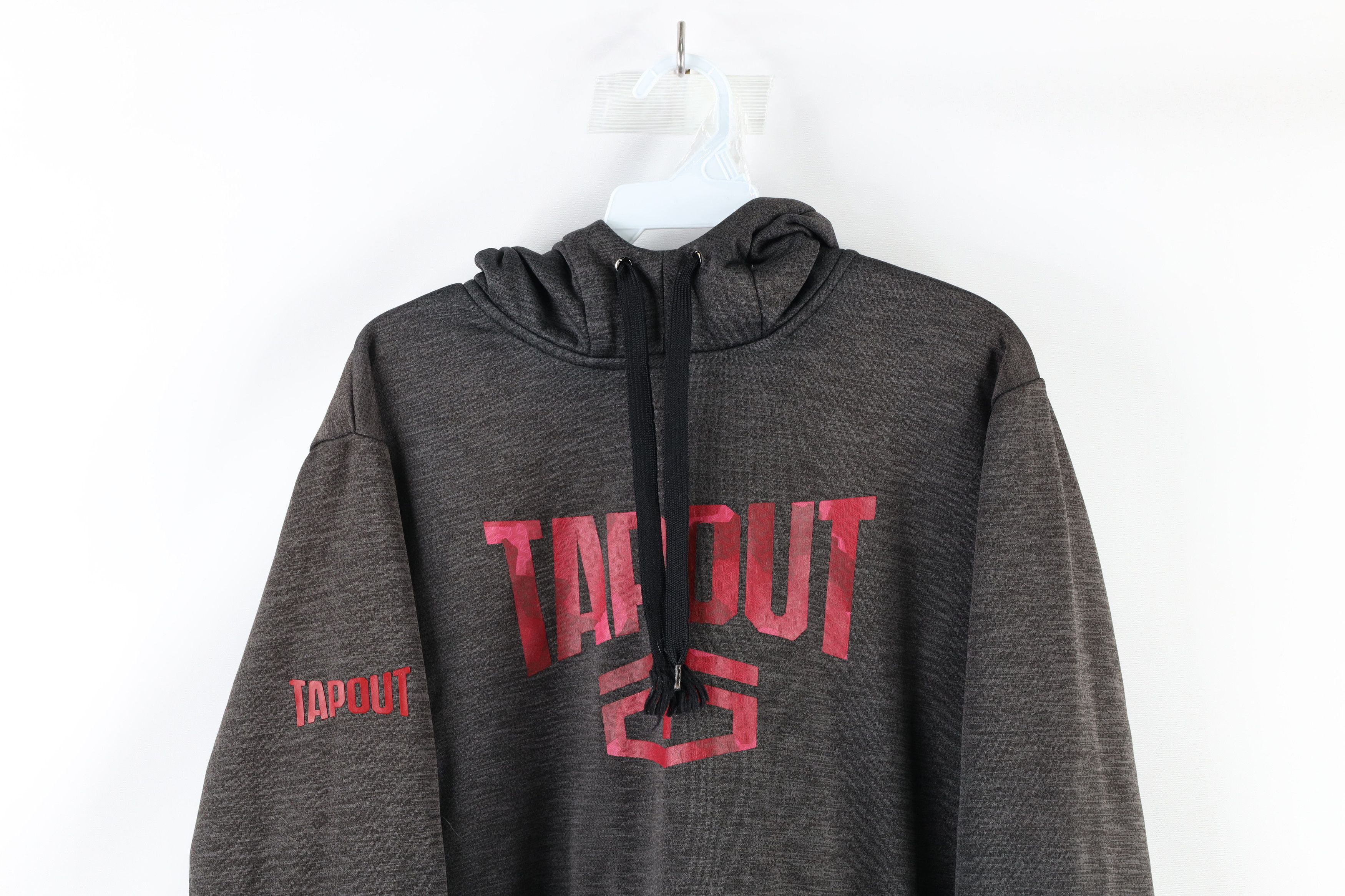 Vintage Tapout UFC MMA Fighting Out Hoodie Sweatshirt Heather Gray Size US M / EU 48-50 / 2 - 2 Preview