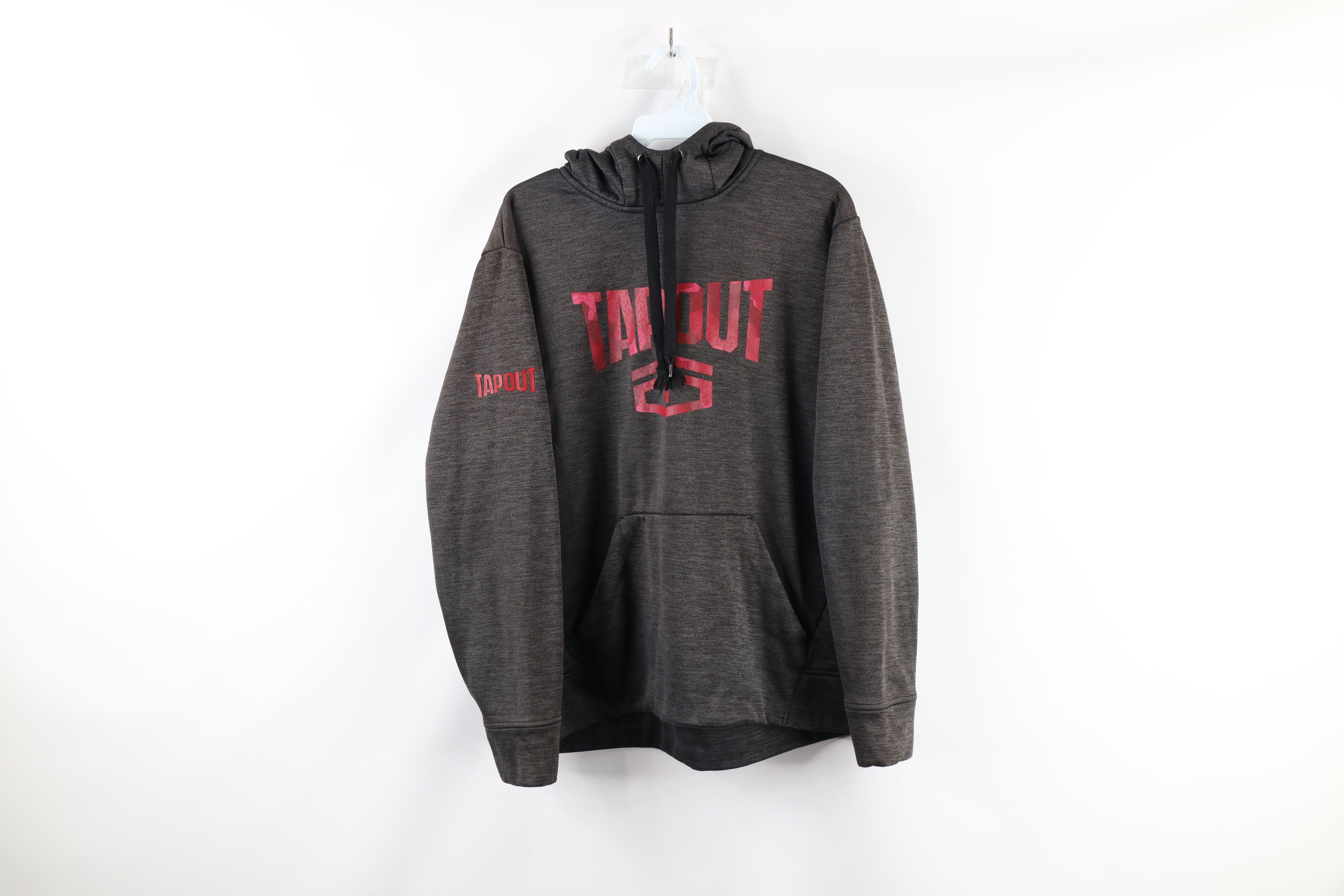 Vintage Tapout UFC MMA Fighting Out Hoodie Sweatshirt Heather Gray Size US M / EU 48-50 / 2 - 1 Preview