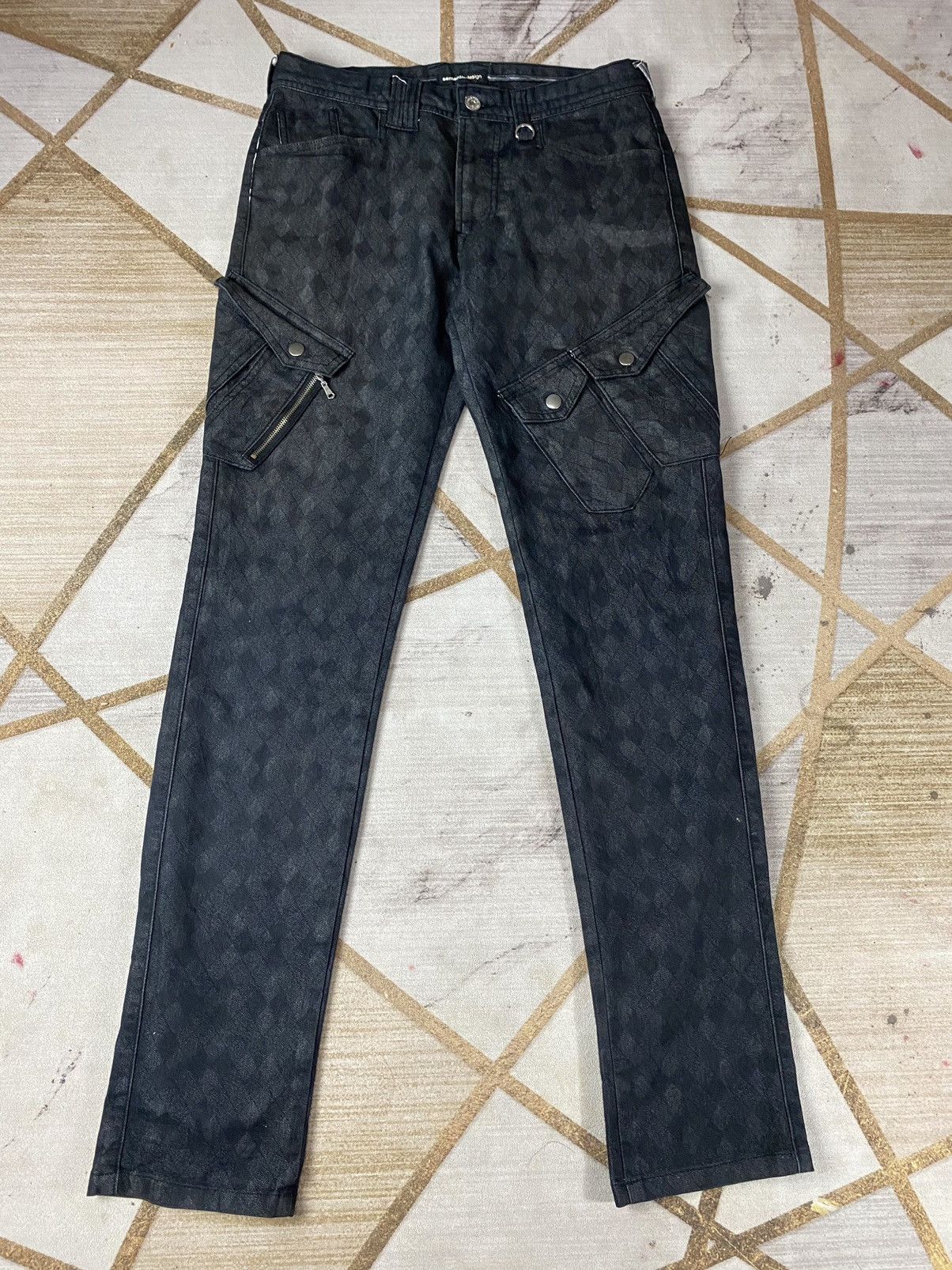 🔥RARE🔥Japanese Semantic Design Checks Multipocket Cargo pant