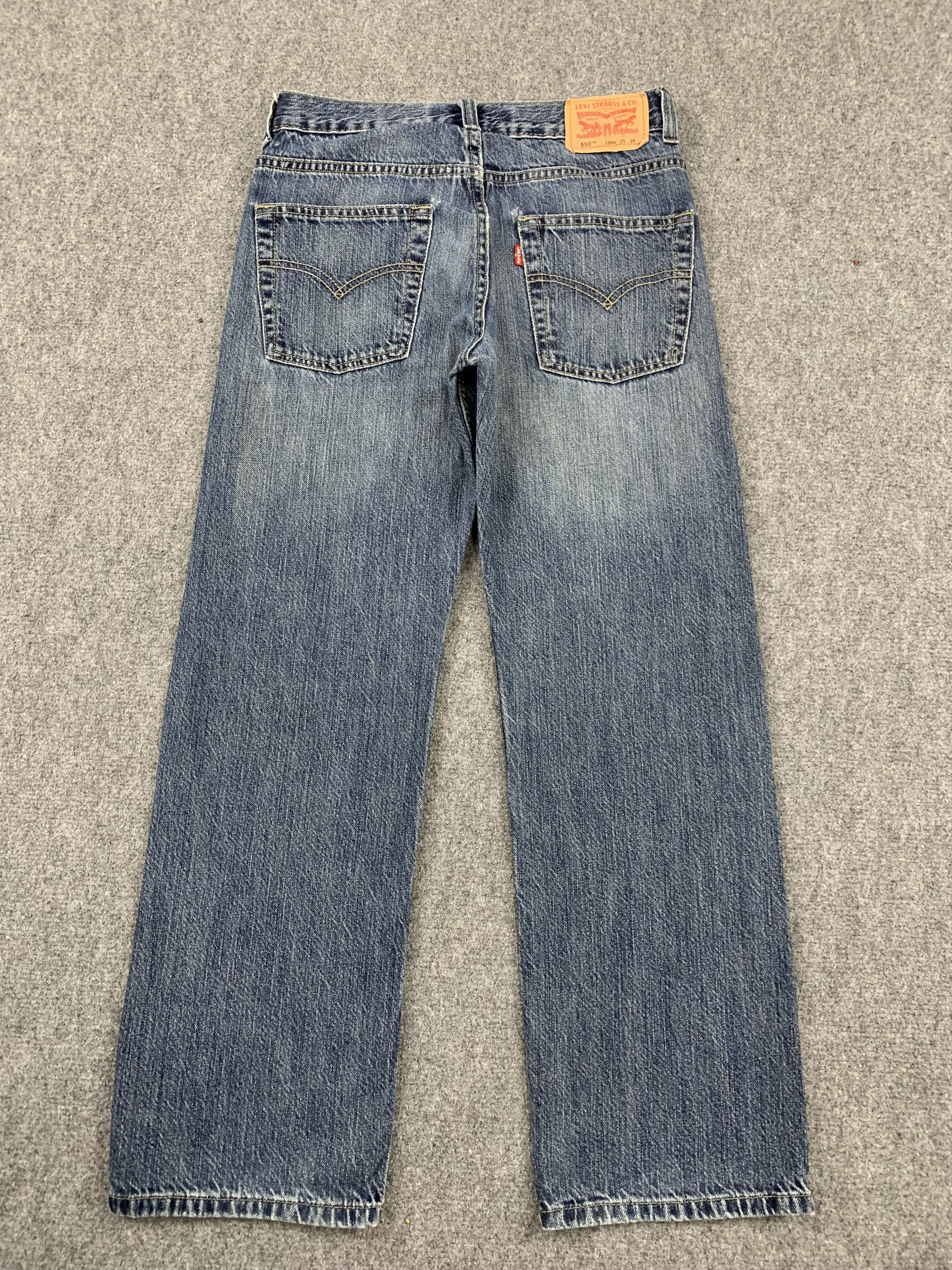 Levi's Vintage Levis 550 Faded Blue Jeans DP1890 Size US 27 - 3 Thumbnail