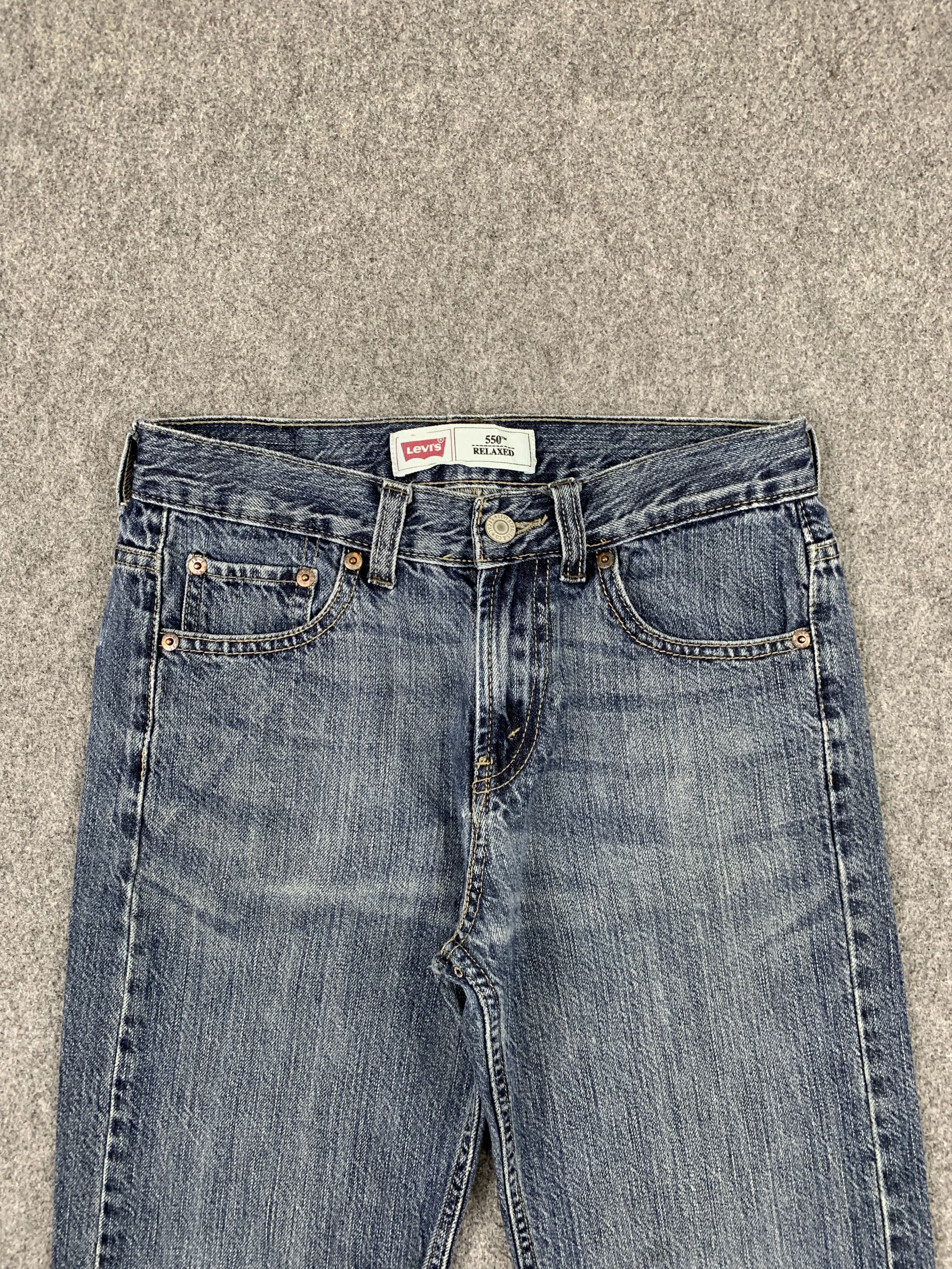Levi's Vintage Levis 550 Faded Blue Jeans DP1890 Size US 27 - 2 Thumbnail