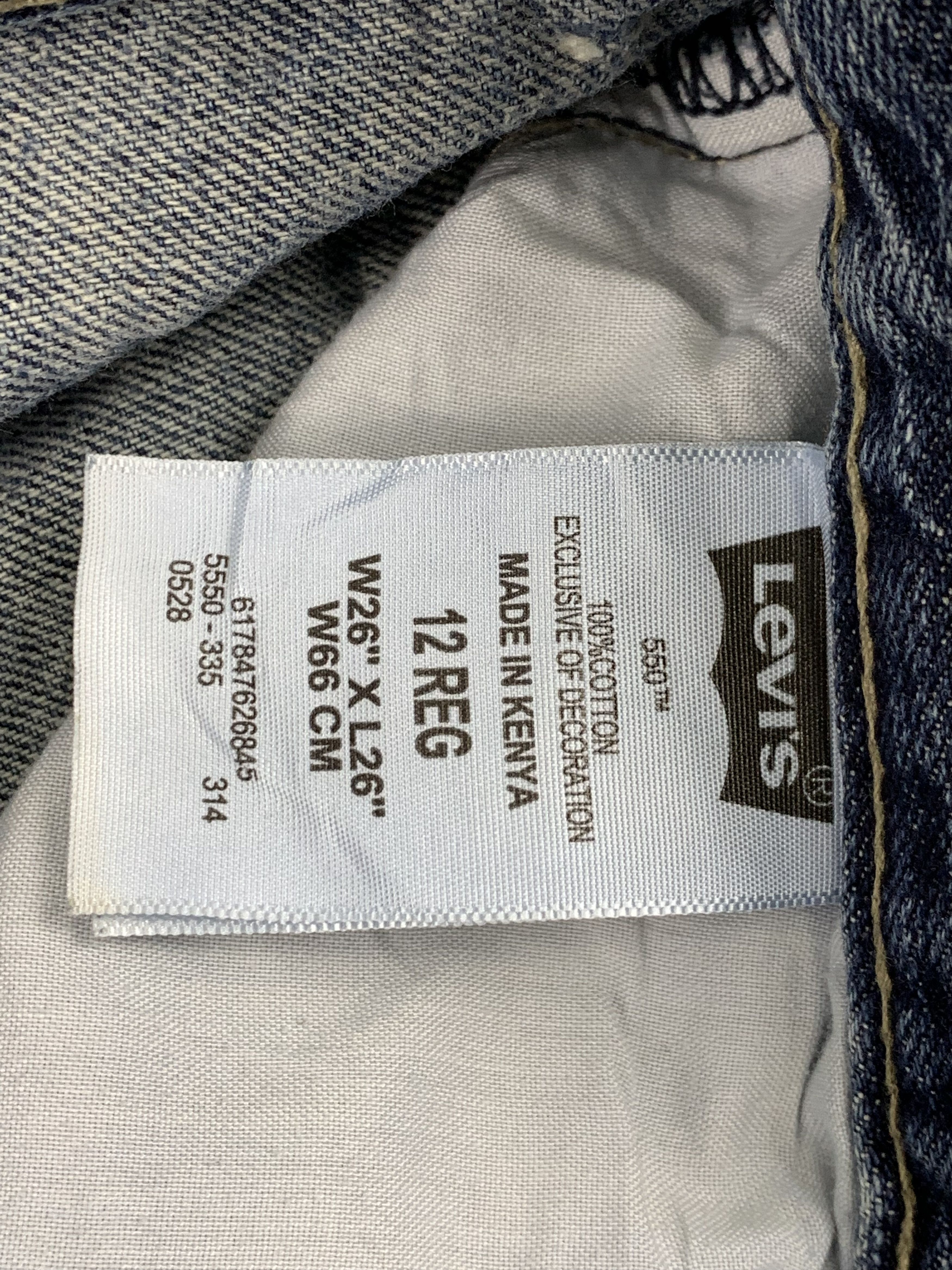 Levi's Vintage Levis 550 Faded Blue Jeans DP1890 Size US 27 - 8 Thumbnail