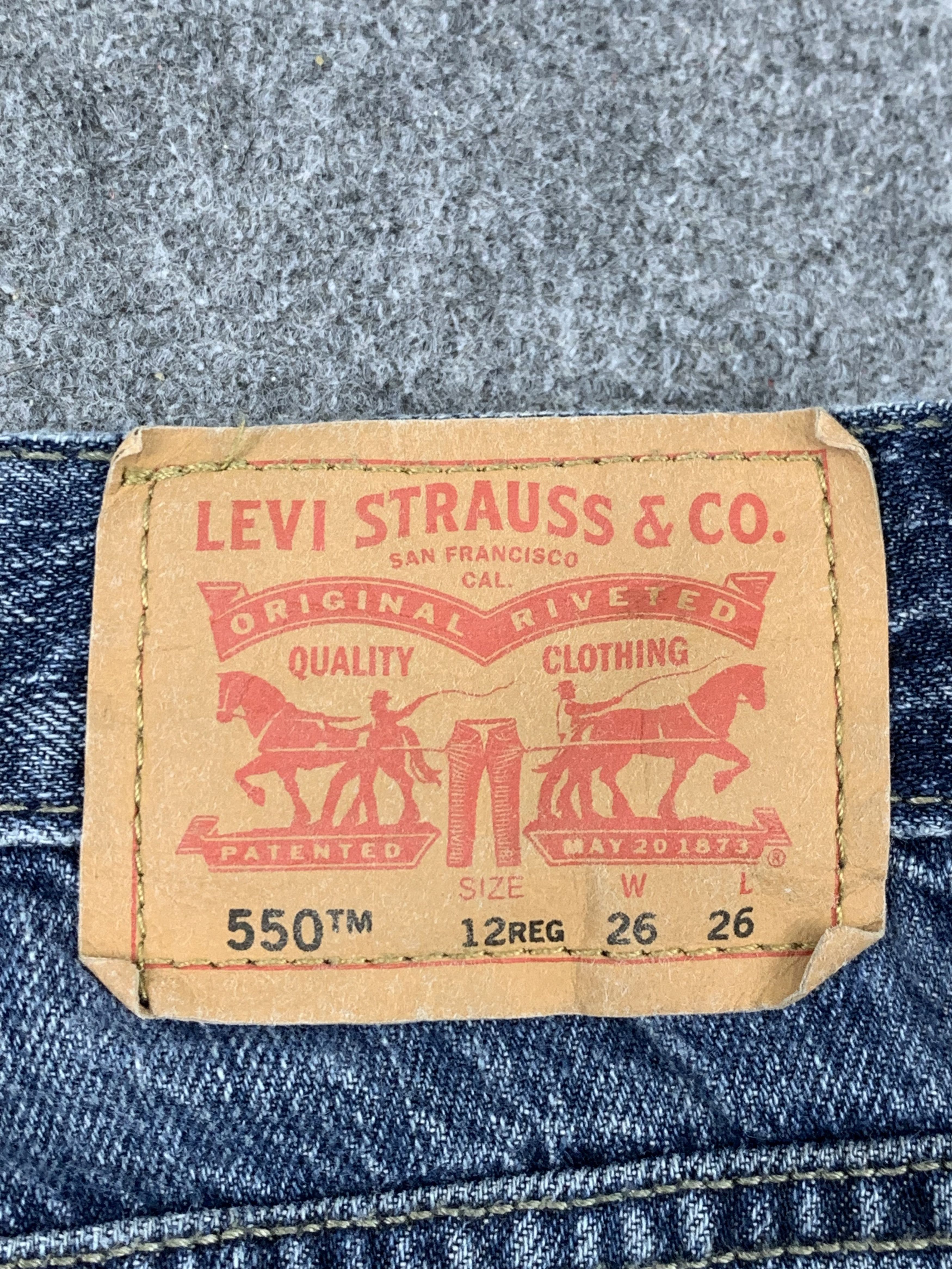 Levi's Vintage Levis 550 Faded Blue Jeans DP1890 Size US 27 - 5 Thumbnail